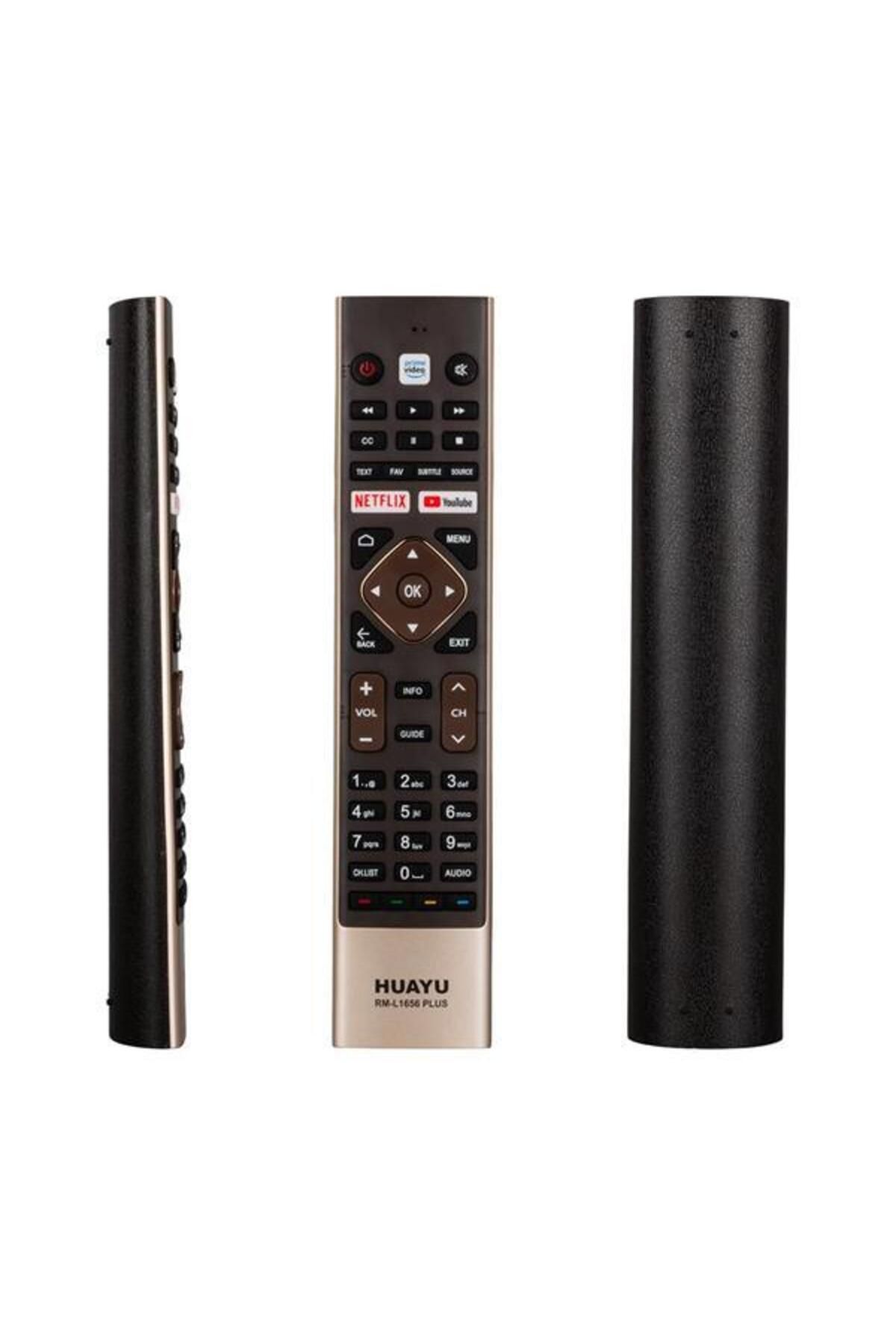 Modafiks Huayu Haier RM-L1656 Plus Netflix-Youtube Tuşlu LCD LED TV Kumanda