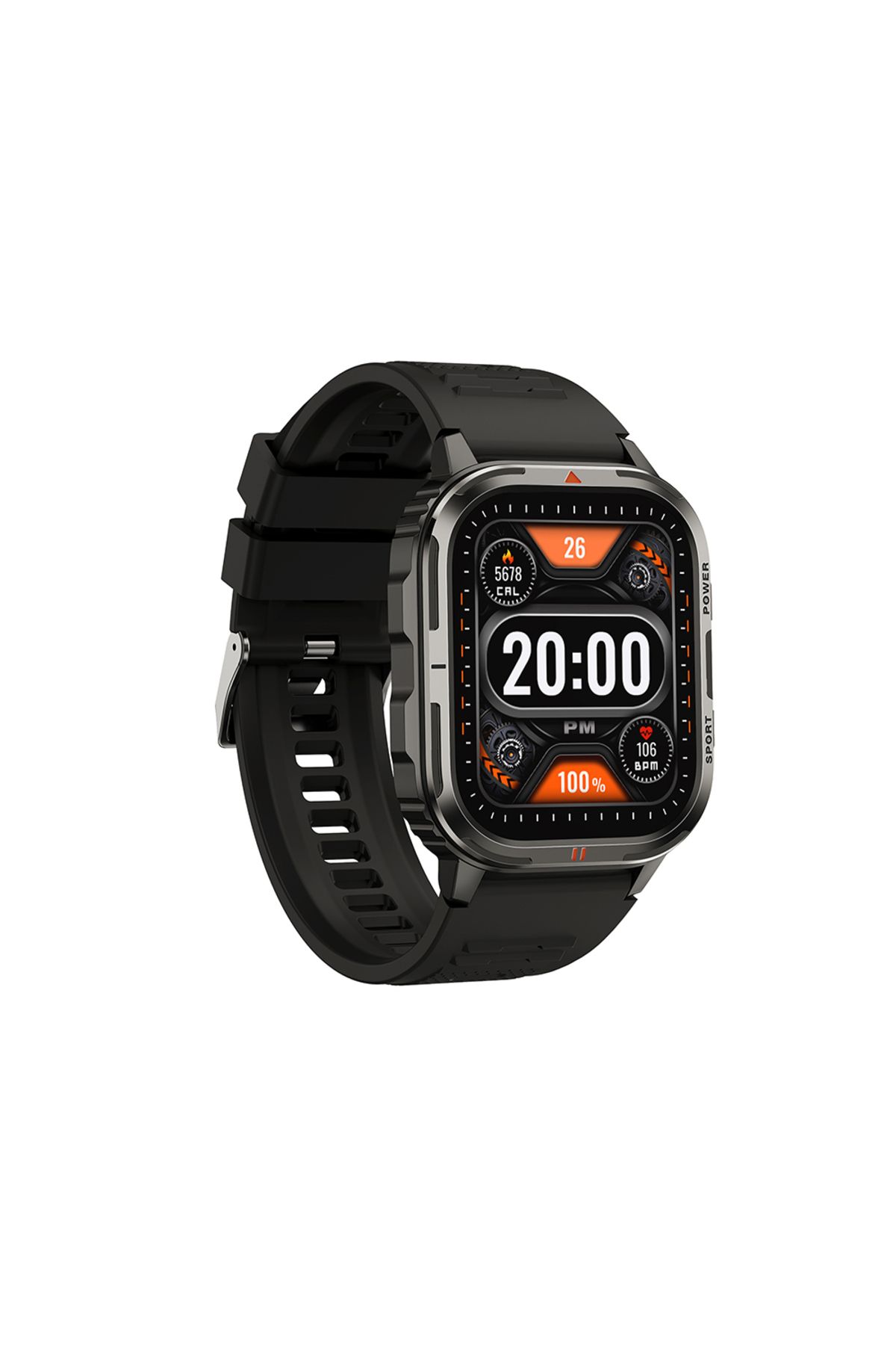 WIWU SW05 Smart Watch İOS ve Android Uyumlu TFT Ekranlı IP68 Sertifikalı Akıllı Saat Siyah