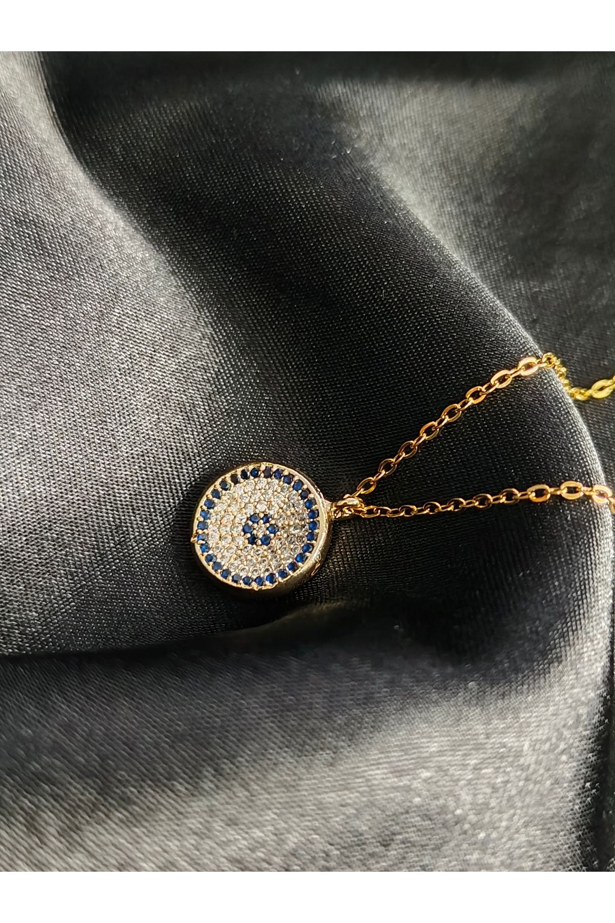 Fashion Necklaces NAZAR BONCUĞU ÇELİK KADIN KOLYE