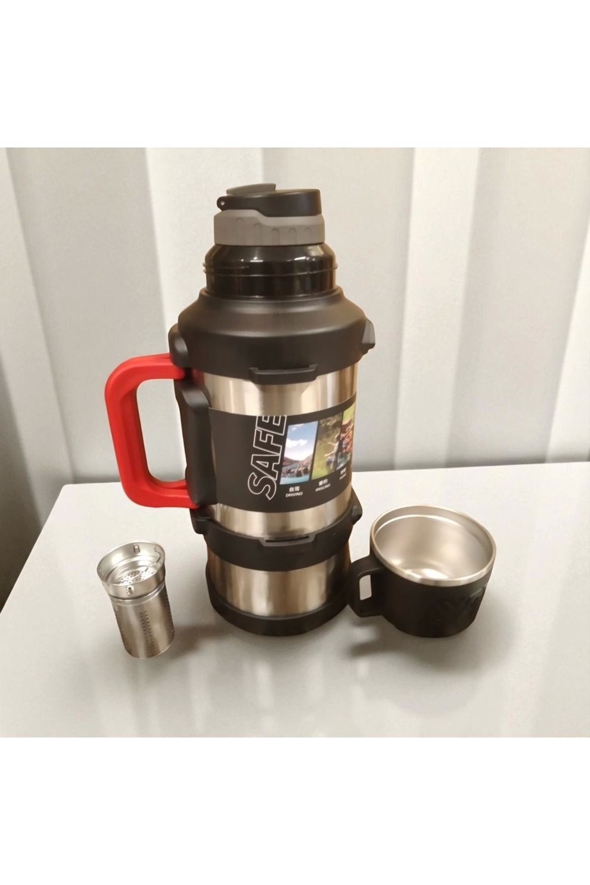 safe Paslanmaz Çelik Termos - 1.8 Litre - 5 Farklı Renk Seçeneği
