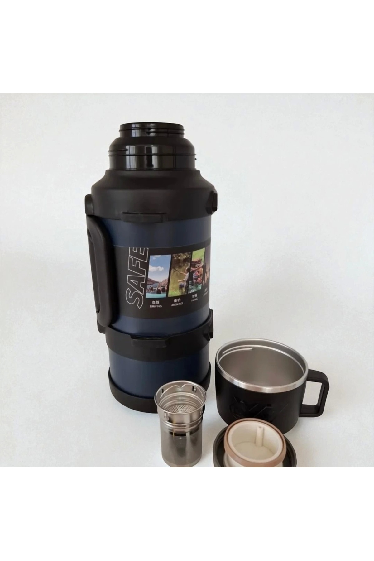 safe Paslanmaz Çelik Termos - 1.8 Litre - 5 Farklı Renk Seçeneği fotoğrafı 2 (önizleme)