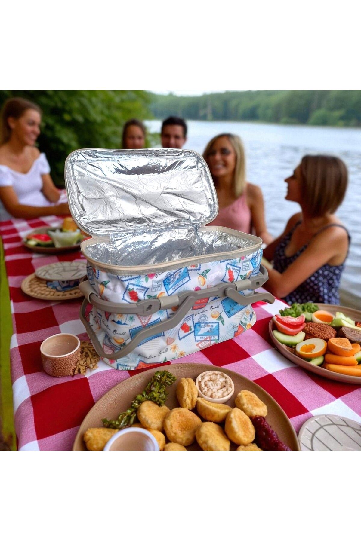 Wi Fro Plaj Çantası Isı Yalıtımlı Termos Piknik Çanta Kamp Outdoor Soğuk Tutucu