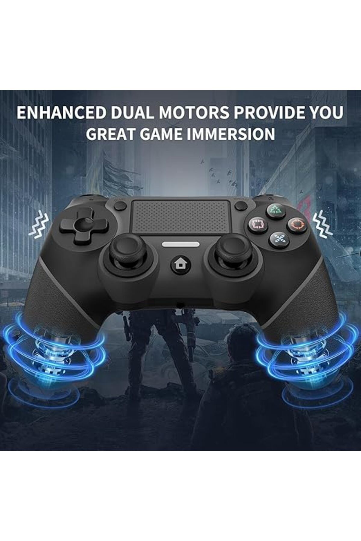 COOYA-Wireless Gamepad Bluetooth Game Controller for Sony Playstation 4 with USB Charging Port 5