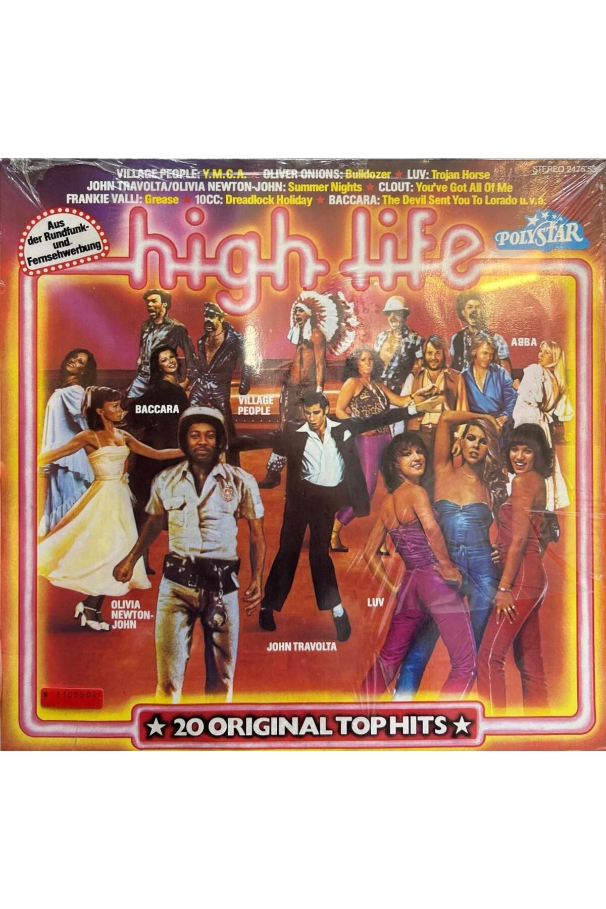 Kadıköy Plak Kulübü High Life - John Travolta & Olivia Newton- John Village People ABBA Jean Michel Jarre LP