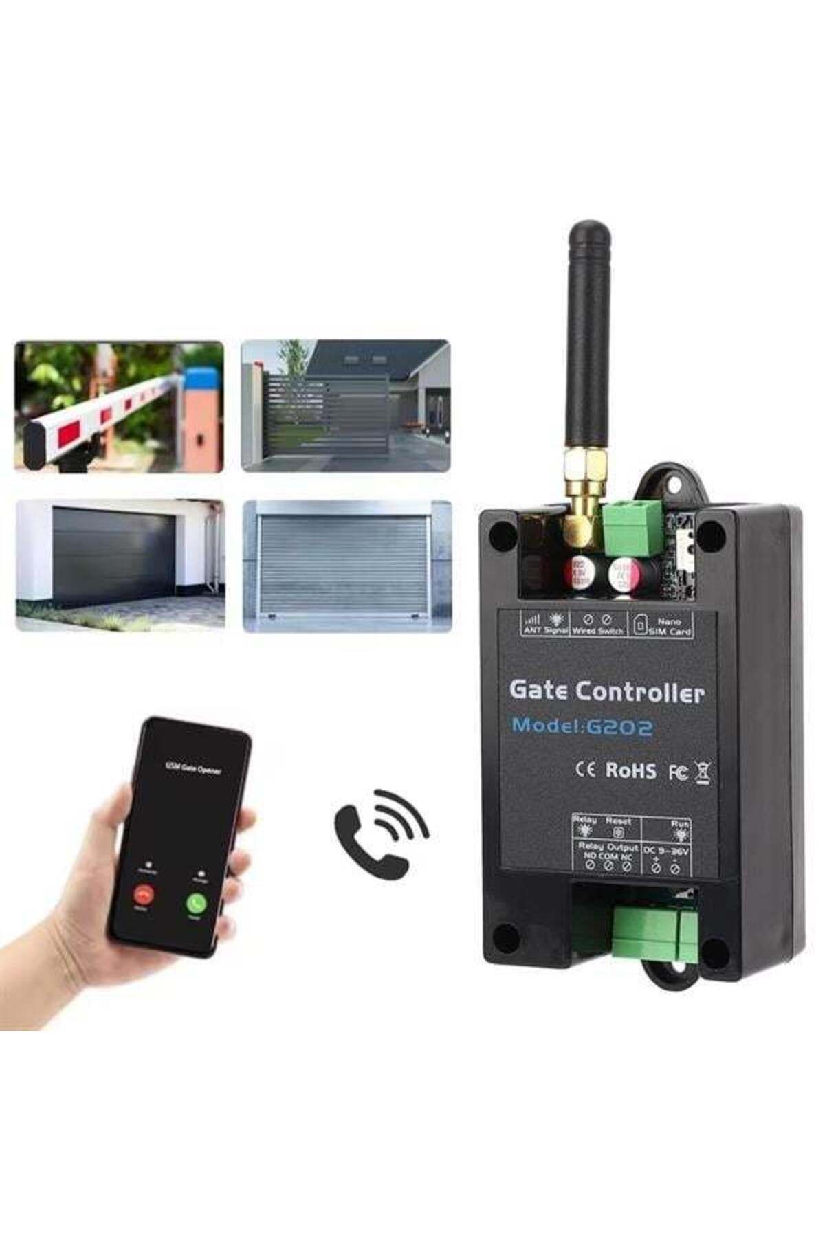 Modafiks G202 3G/4G GSM Kapı Kepenk Kontrol Cihazı Rölesi Uzaktan Telefon/SMS
