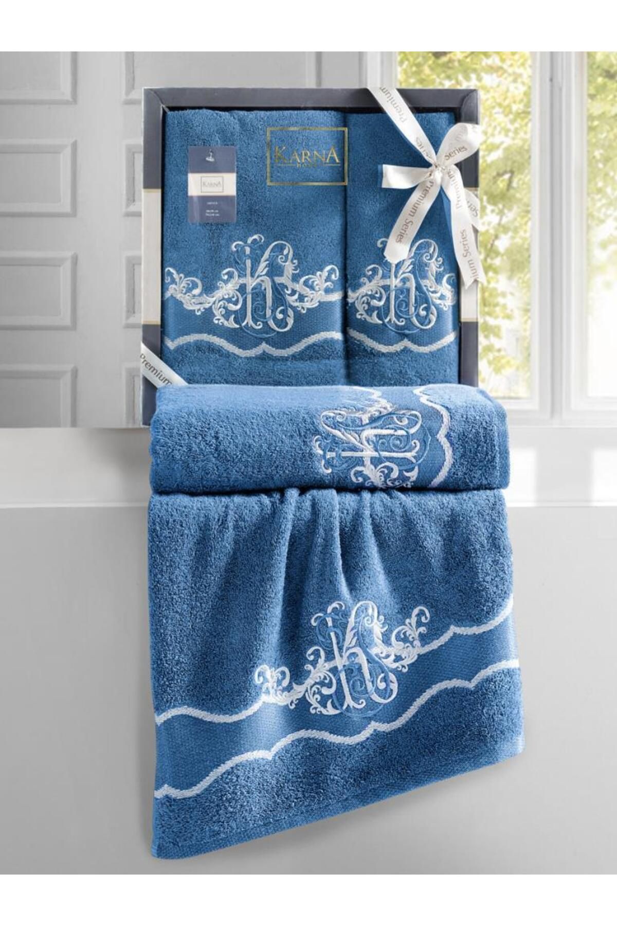 Karna Home Cotton Nakışlı Adven Havlu Takımı 50x90