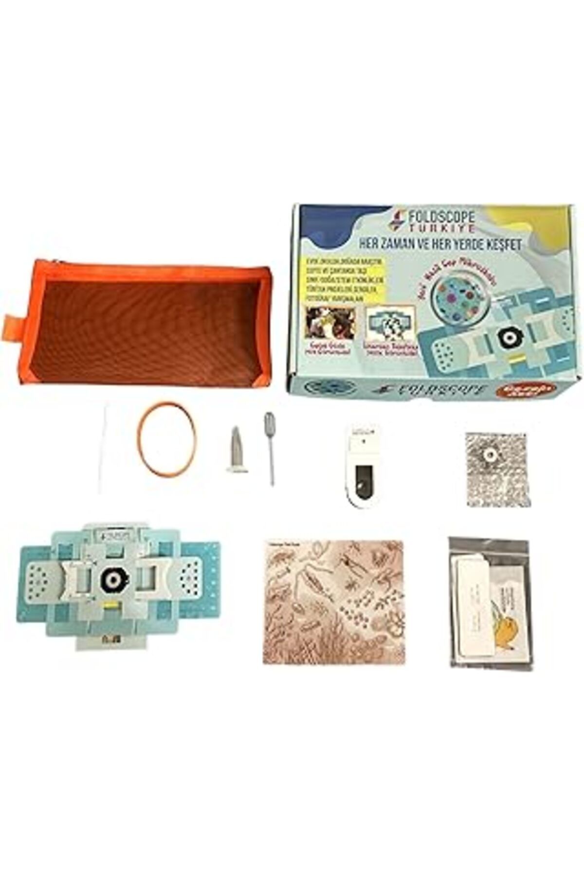 Pazarcan Foldscope Cep Mikroskobu Gezgin Seti