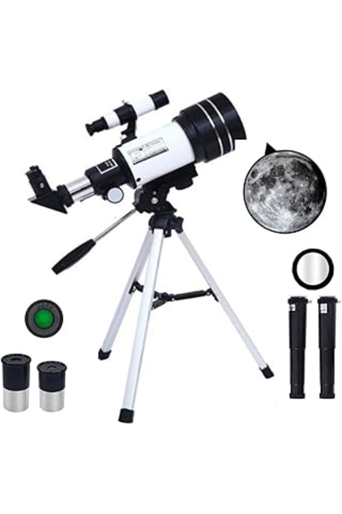 Pazarcan Duhaline 150X Yakınlaştırma Profesyonel Astronomik Yüksek Çözünürlüklü Monoklüler 150X Büyütme Tele