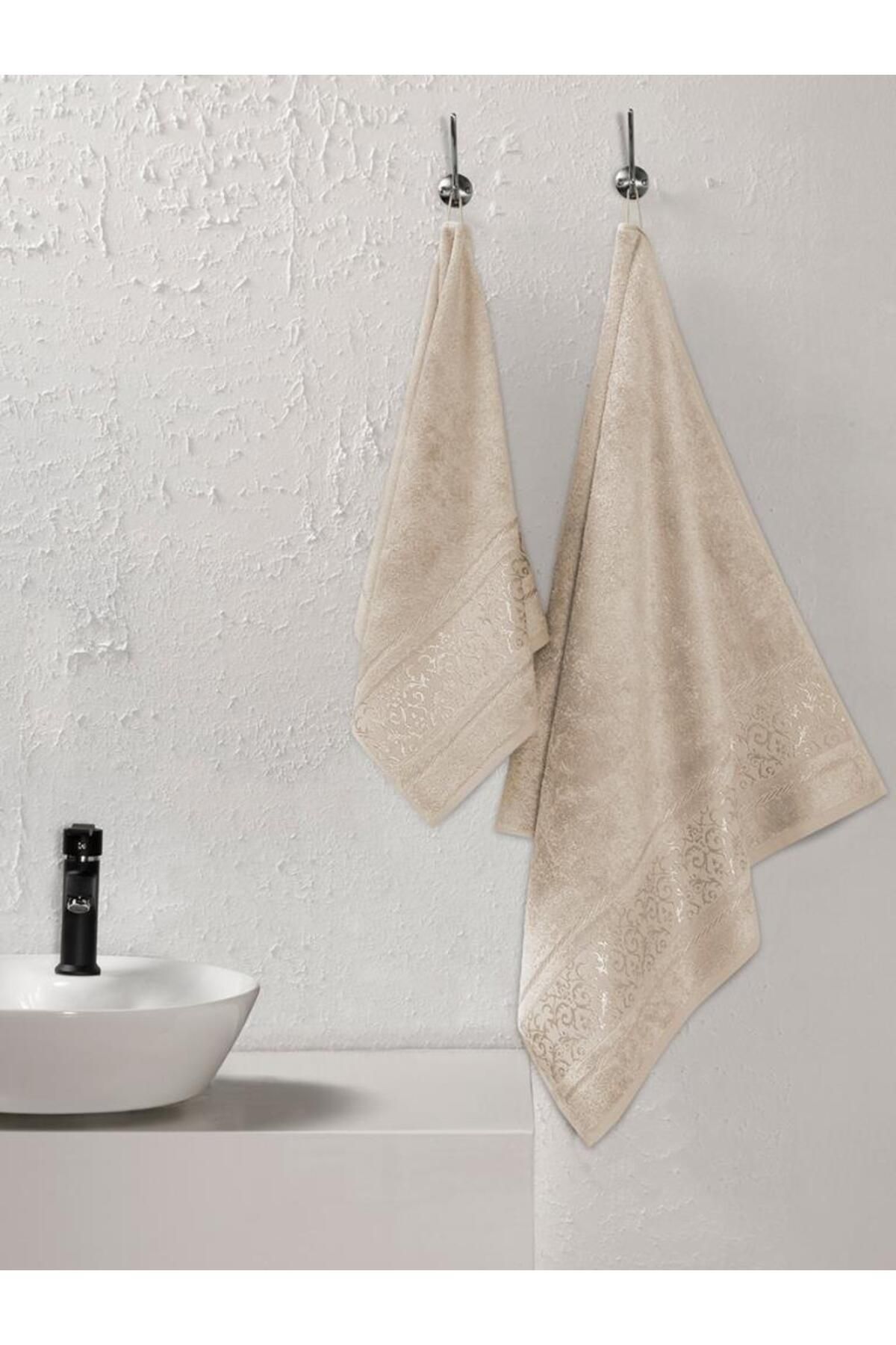 Karna Home Bambu Havlu Takımı Doğal ve Yumuşak Dokulu 50x90