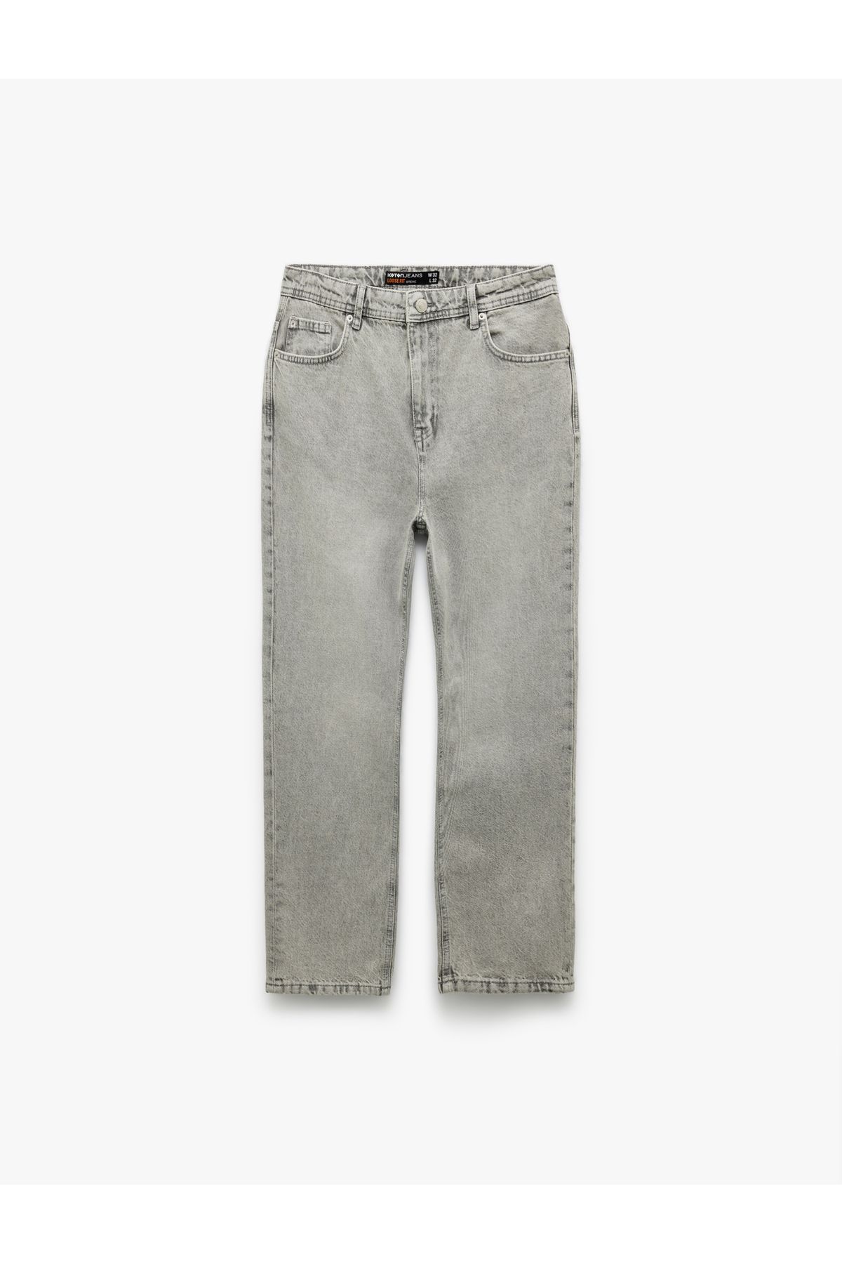 Koton-Cotton Loose Regular Waist Loose Fit Jean Trousers - Steve Jean 4