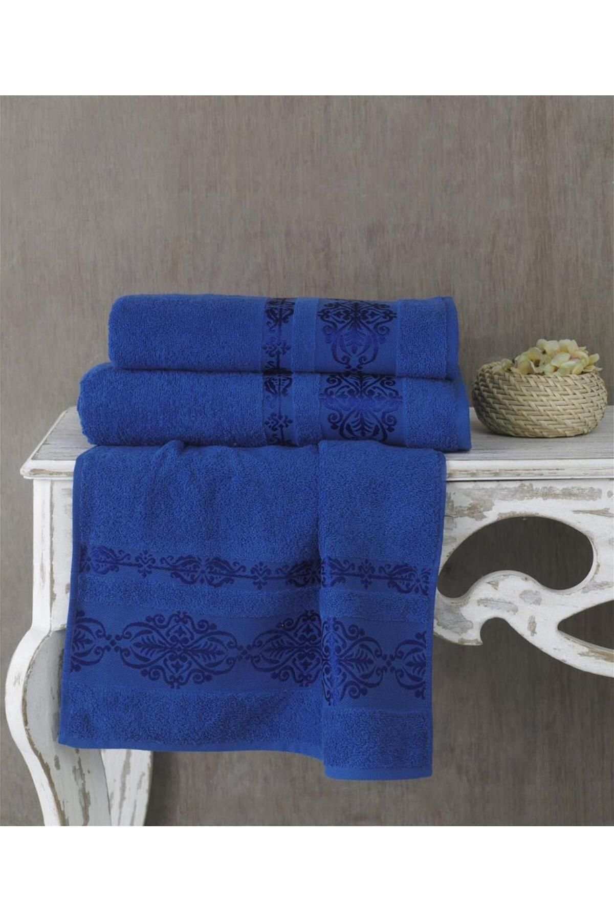 Karna Home Cotton Jakarlı Rebeka Desenli El Havlusu 50x90