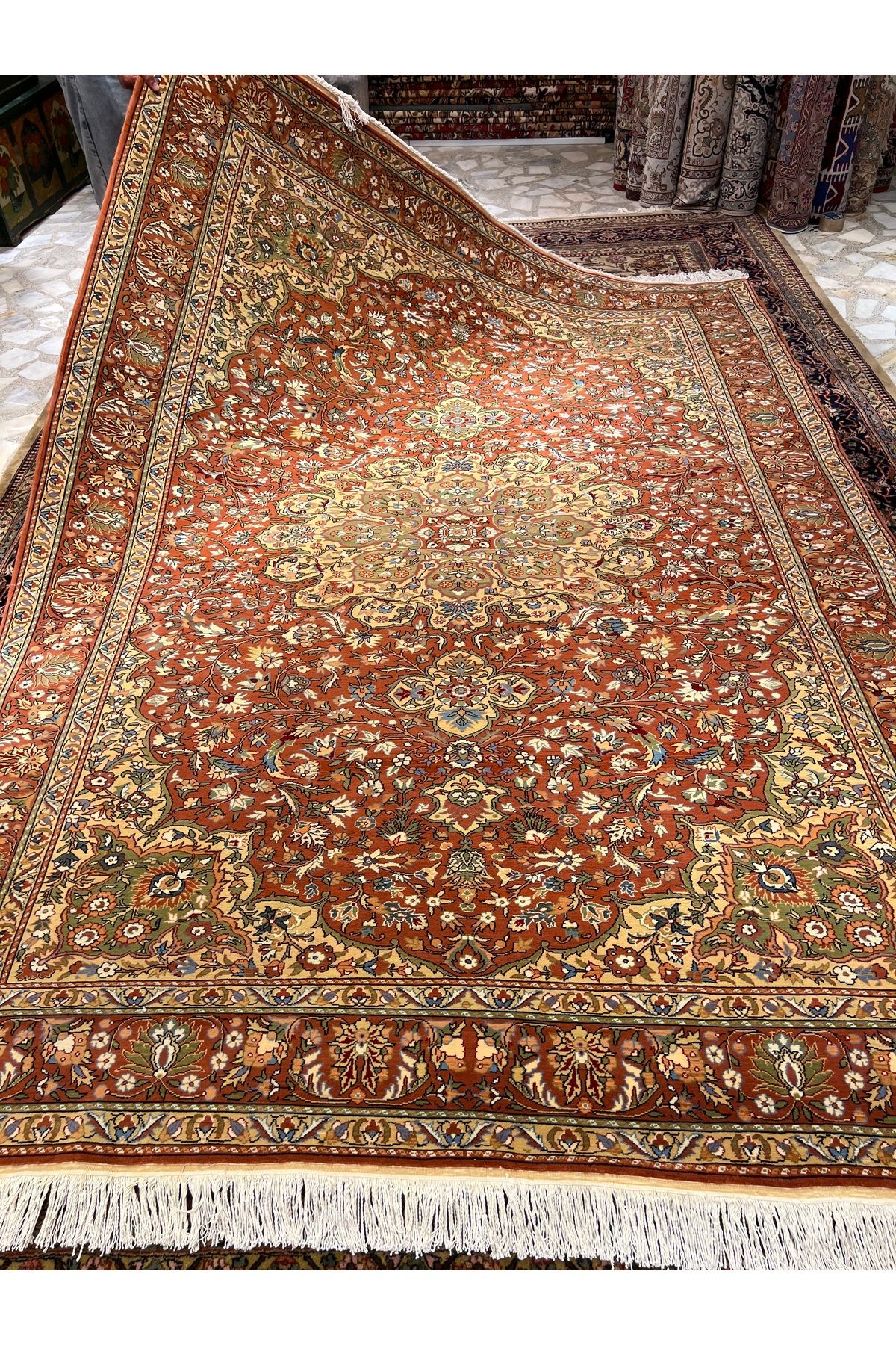 RD RAMAZAN DAĞ EL HALI SANATI El Dokuma Kayseri Lütfü Özden Dokuması Birinci Sınıf Kalite Ebat 290x210