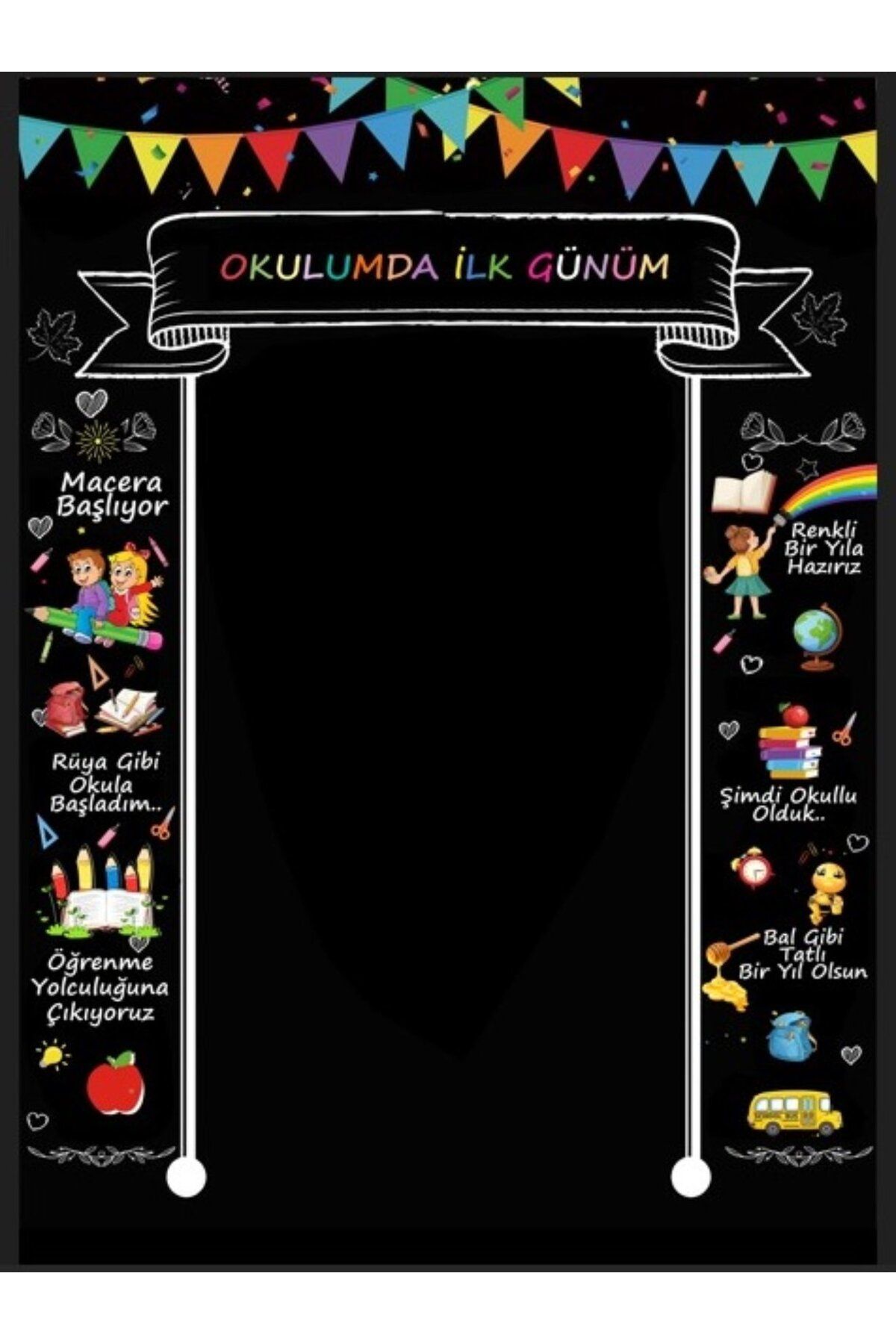 PROMISEBACKDROP2 OKULDA İLK GÜNÜM 150x200 KUMAŞ PANO OKUL ETKİNLİK