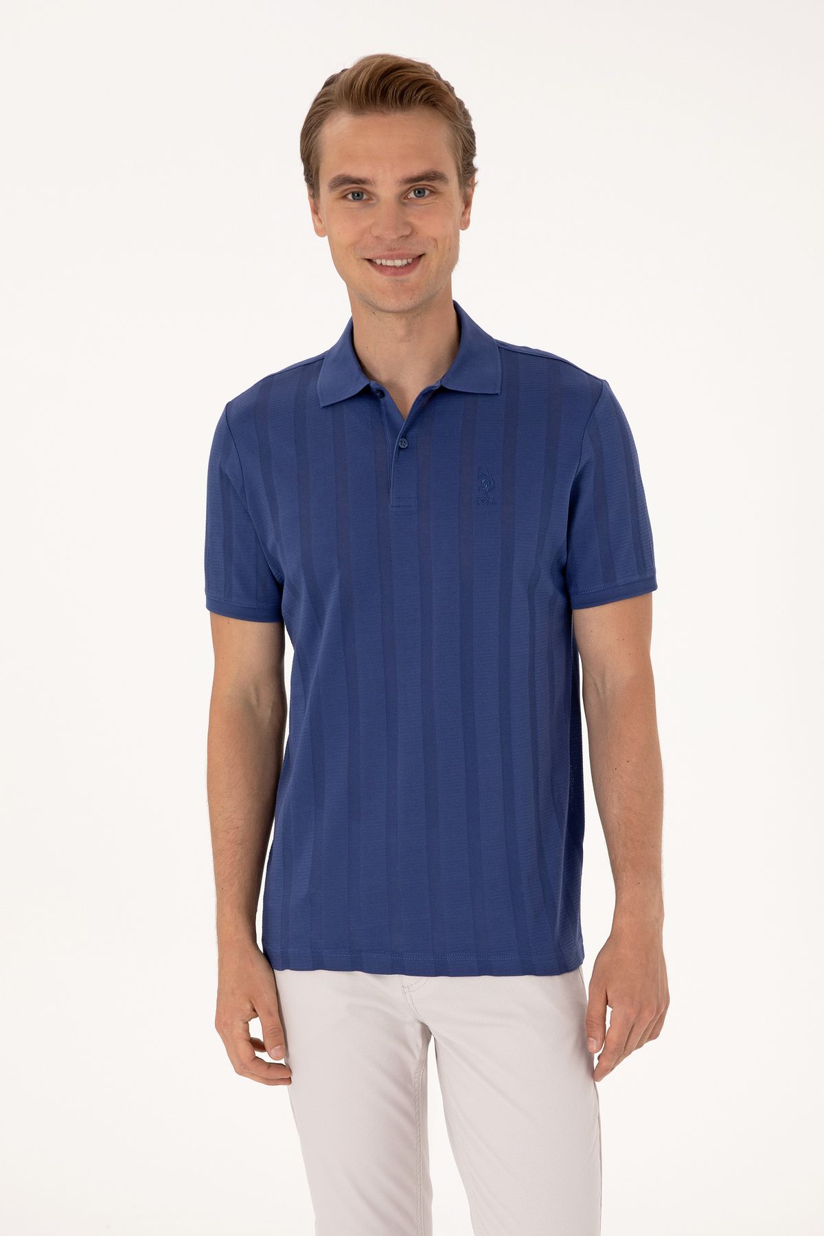 U.S. Polo Assn. Erkek Açık Lacivert Tişört 50299982-VR059