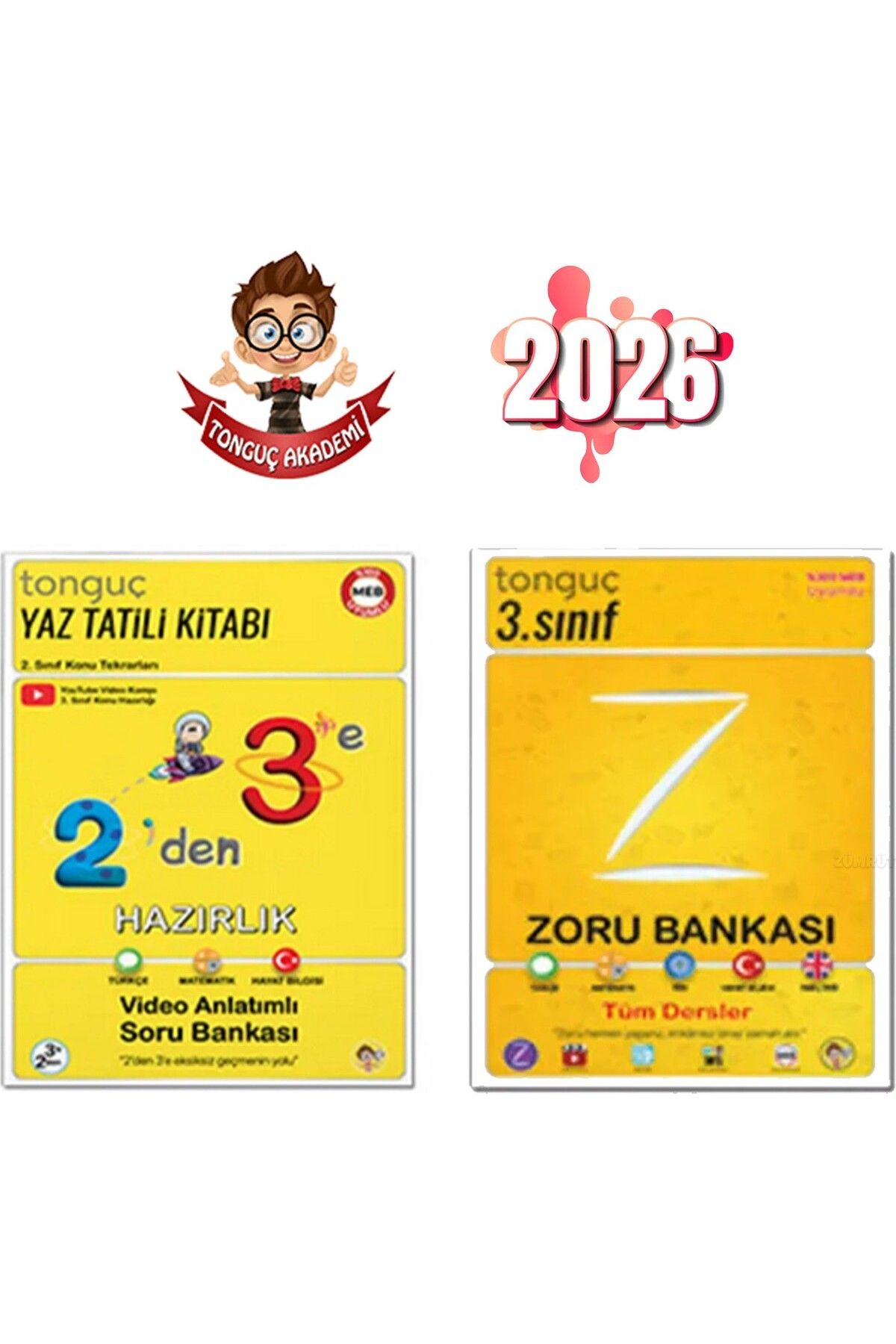 Tonguç Yayınları 2 Den 3 E Hazırlık Kitabı+ 3. Sınıf Zoru Bankası