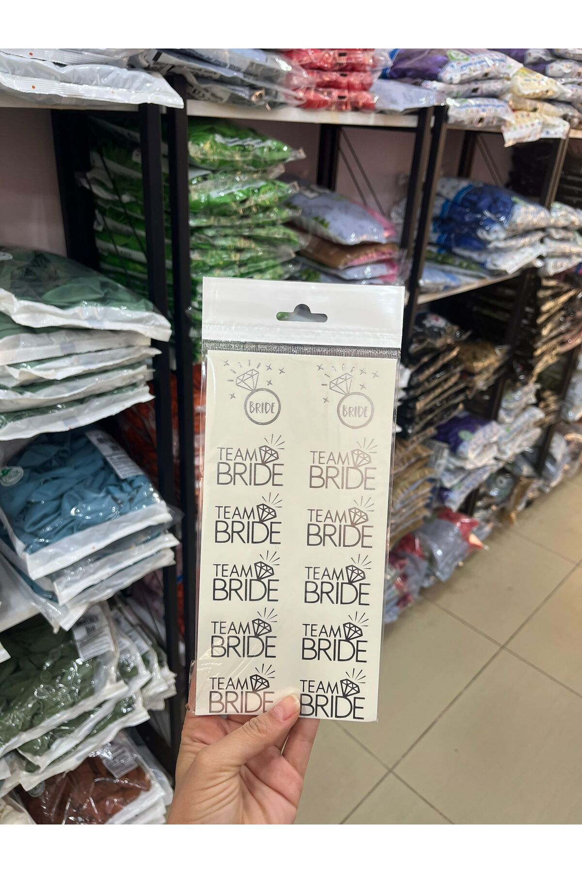 BALON HOME Bride To Be Dövme Gümüş Renkli