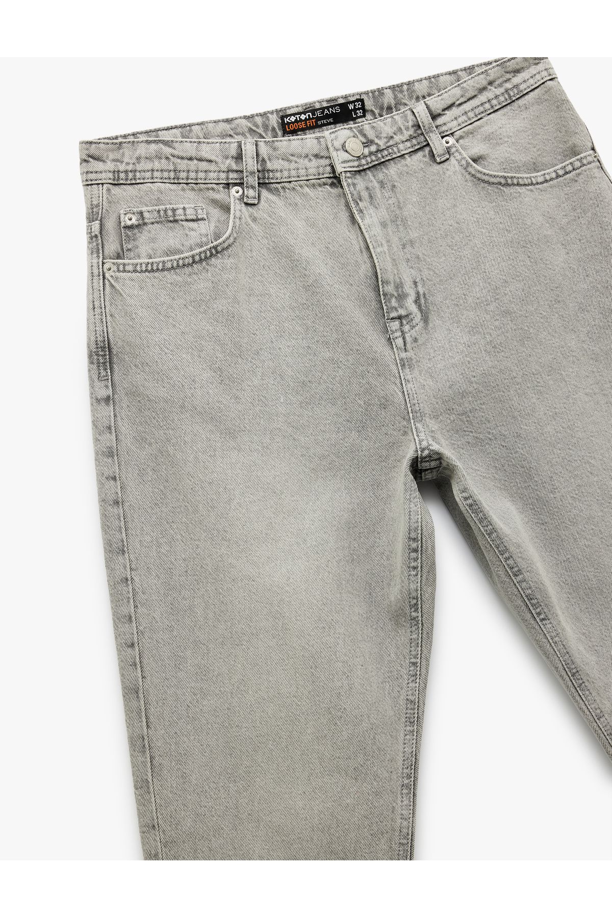 Koton-Cotton Loose Regular Waist Loose Fit Jean Trousers - Steve Jean 6