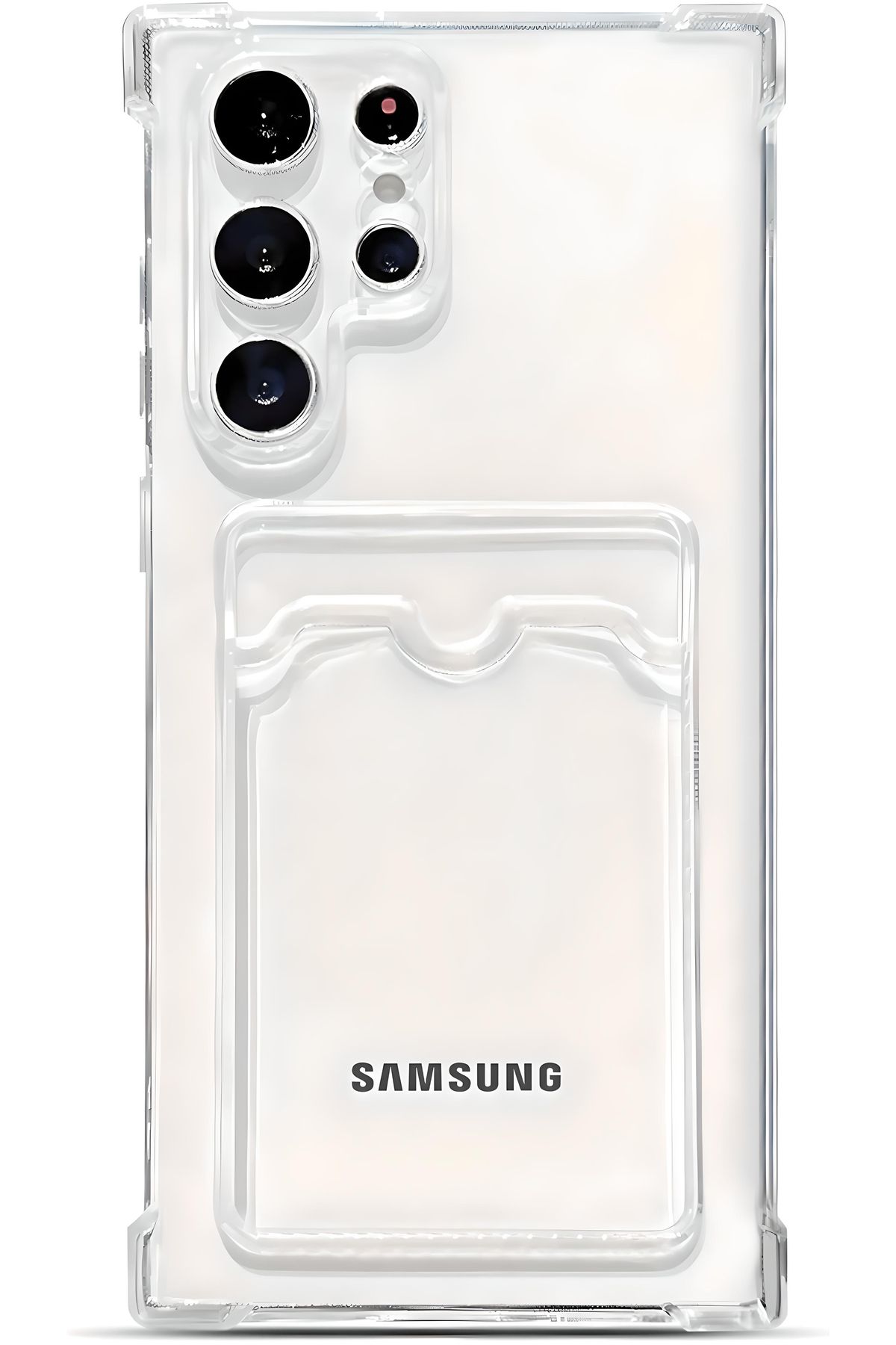 Ehr. Samsung Galaxy S23 Ultra Uyumlu Kamera Korumalı Kartlıklı Köşeleri Airbag Tasarımlı Darbe Önleyici Ş