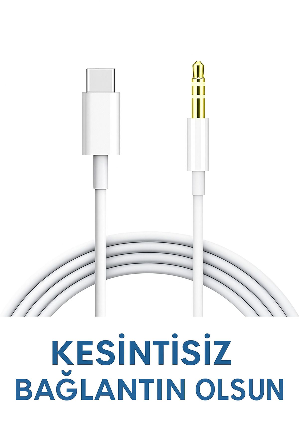 electroawm Type-C to 3.5mm Aux Dönüştürücü Ses Kablosu - Yüksek Kalite