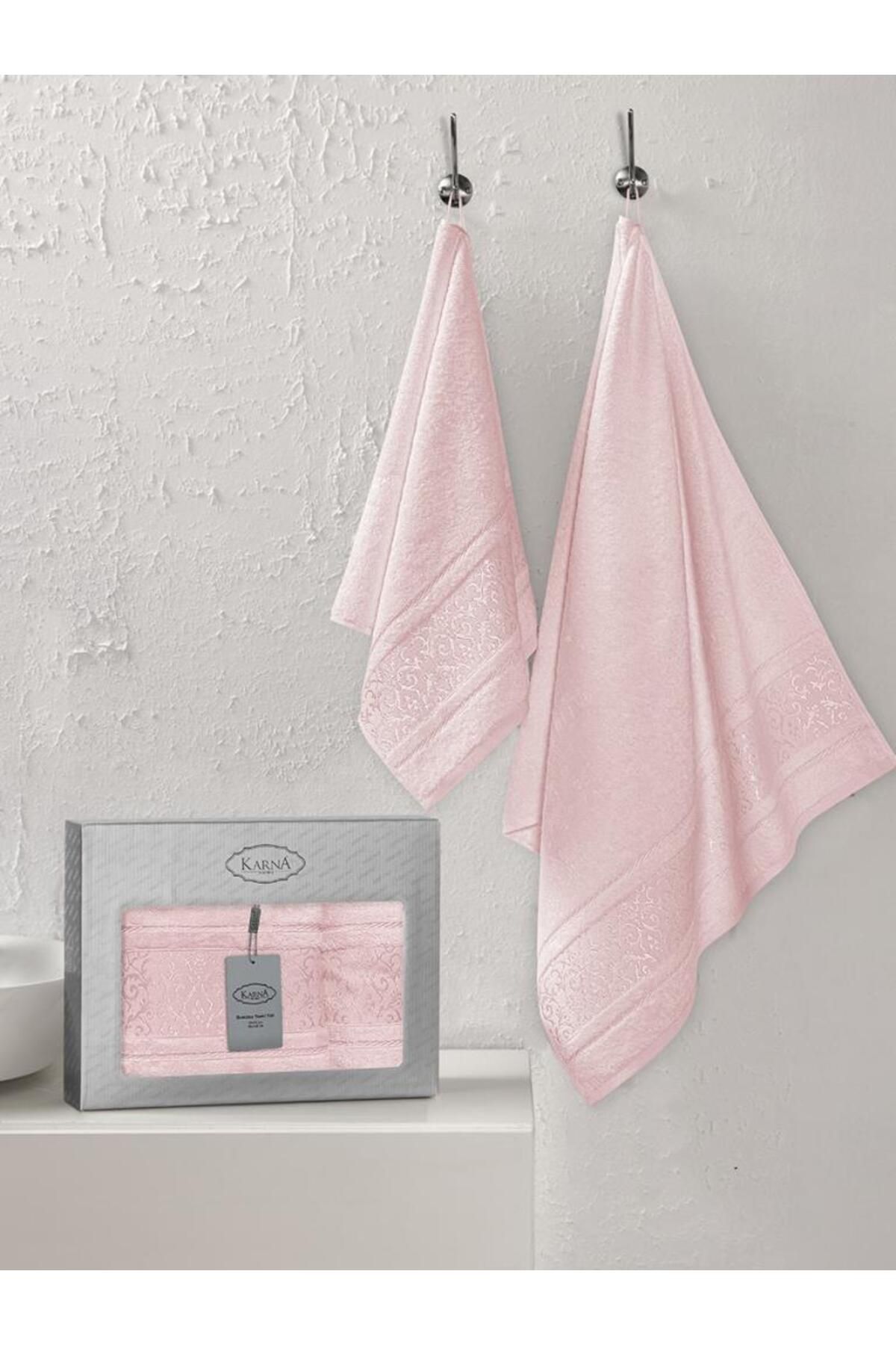 Karna Home Bambu Havlu Takımı Doğal ve Yumuşak Dokulu 50x90