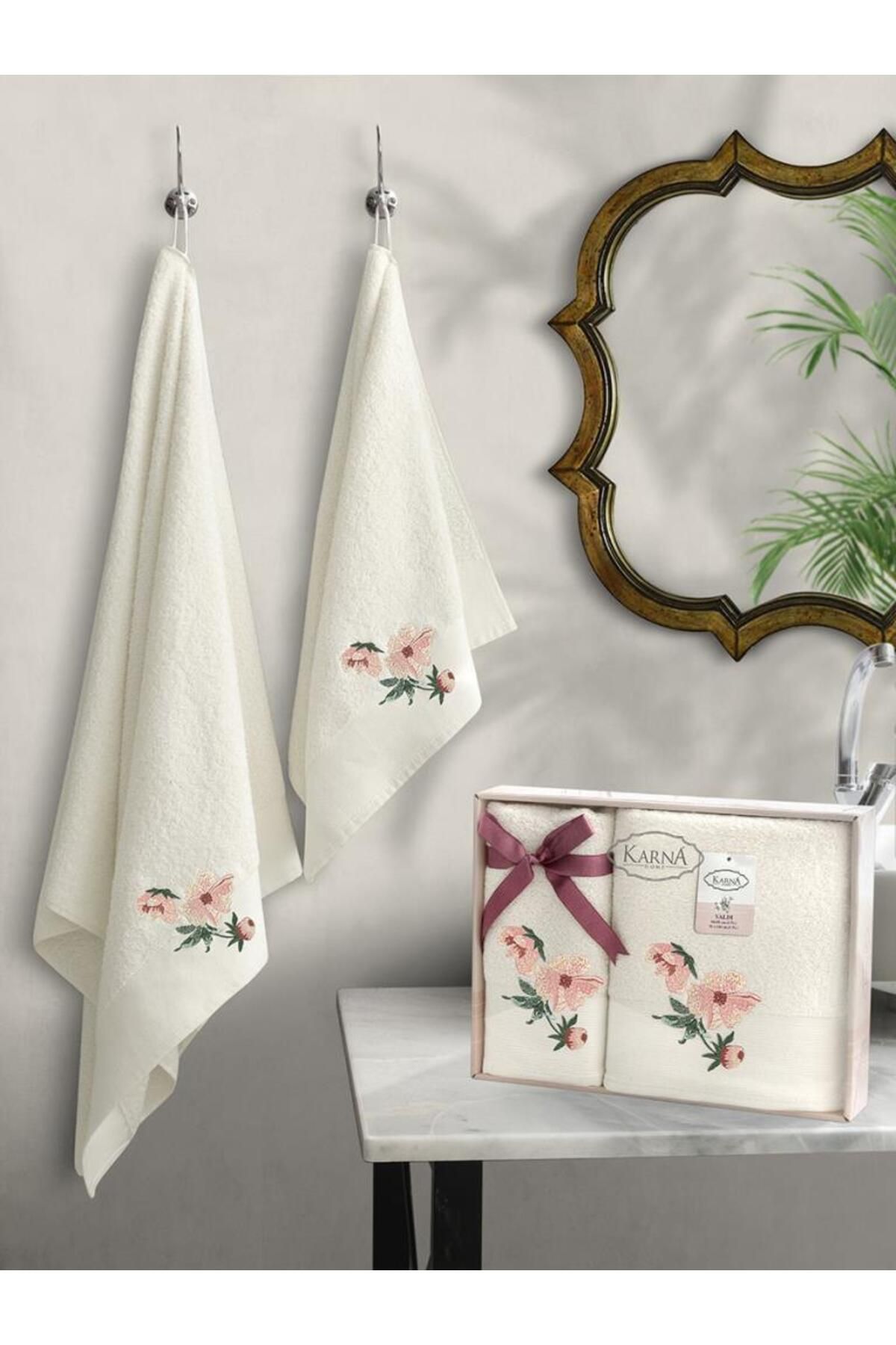 Karna Home Valdı Pamuk Havlu Takımı 50x90