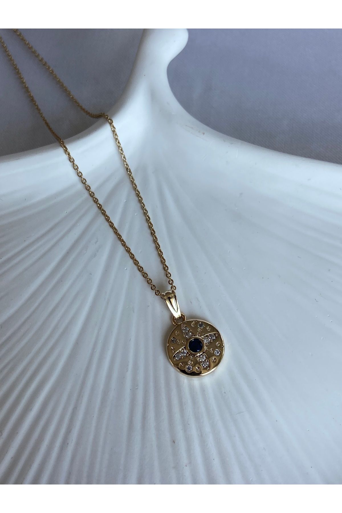 LEMARİZ COLLECTİON Mavi Taşlı Kolye