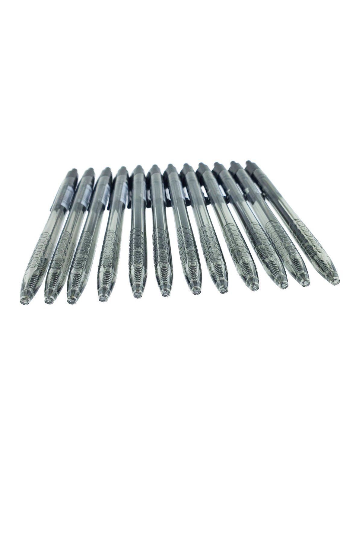 OEM-Set of 12 mechanical pens, writing thickness 0.7mm, black ink, Arrow model 38891, ergonomic design, 4