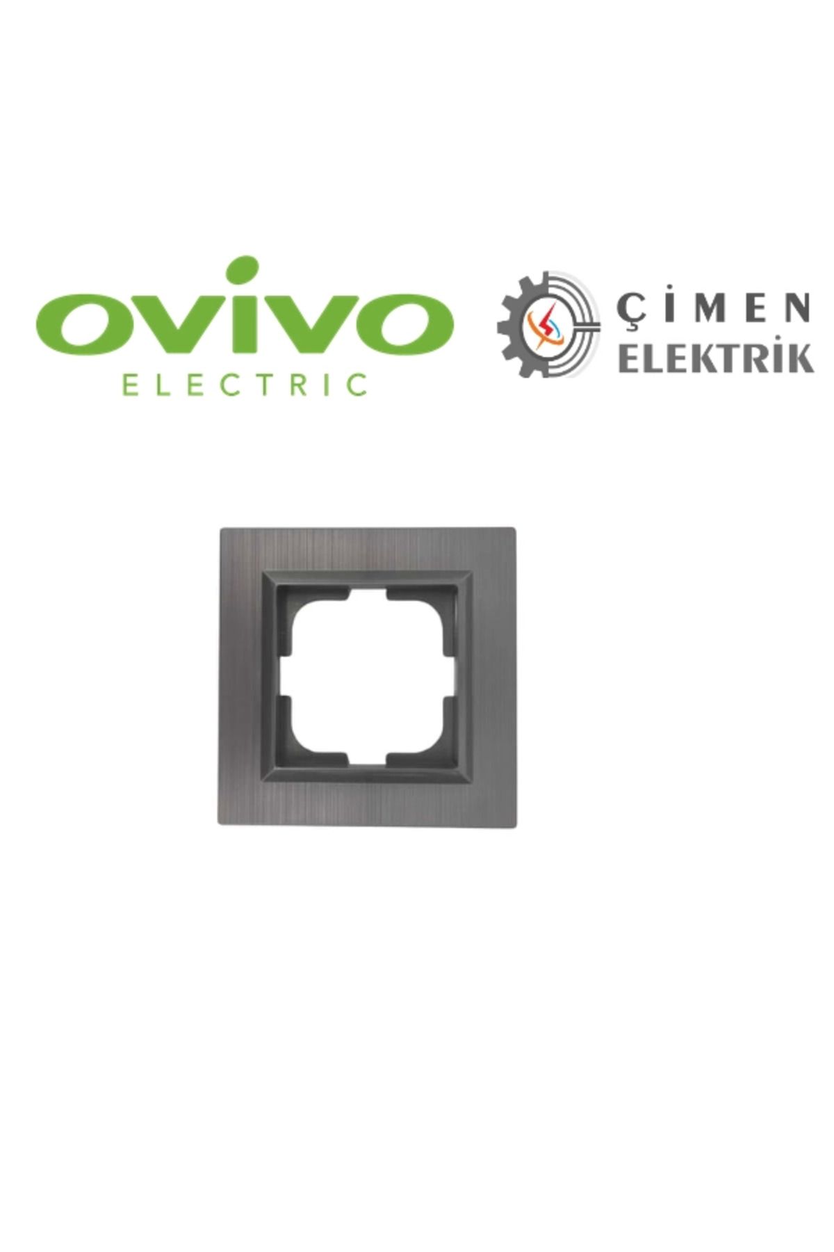 Emper İnox Tekli Çerçeve Quantum - Priz ve Anahtar İçin Uyumlu Çerçeve