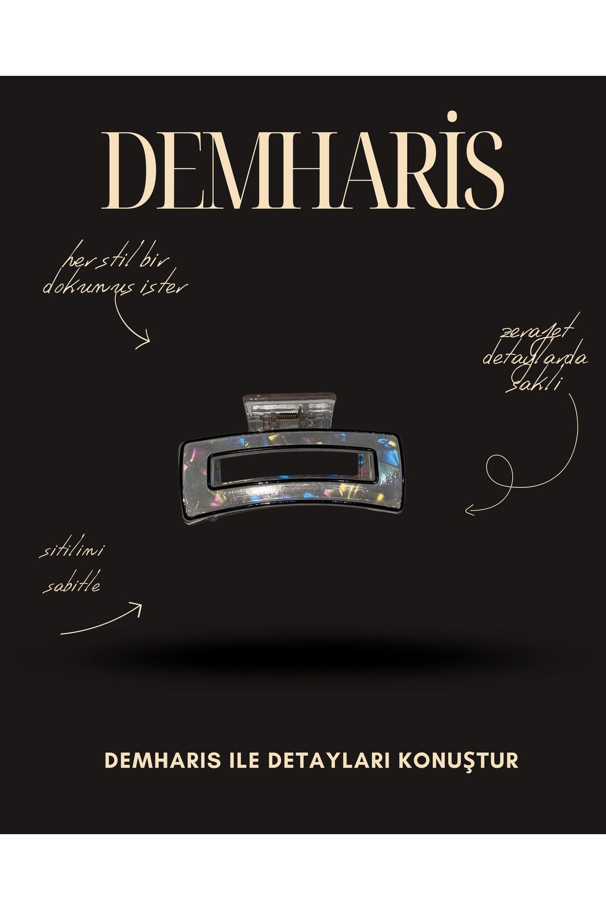 DEMHARİS premium şık mevsimlik toka
