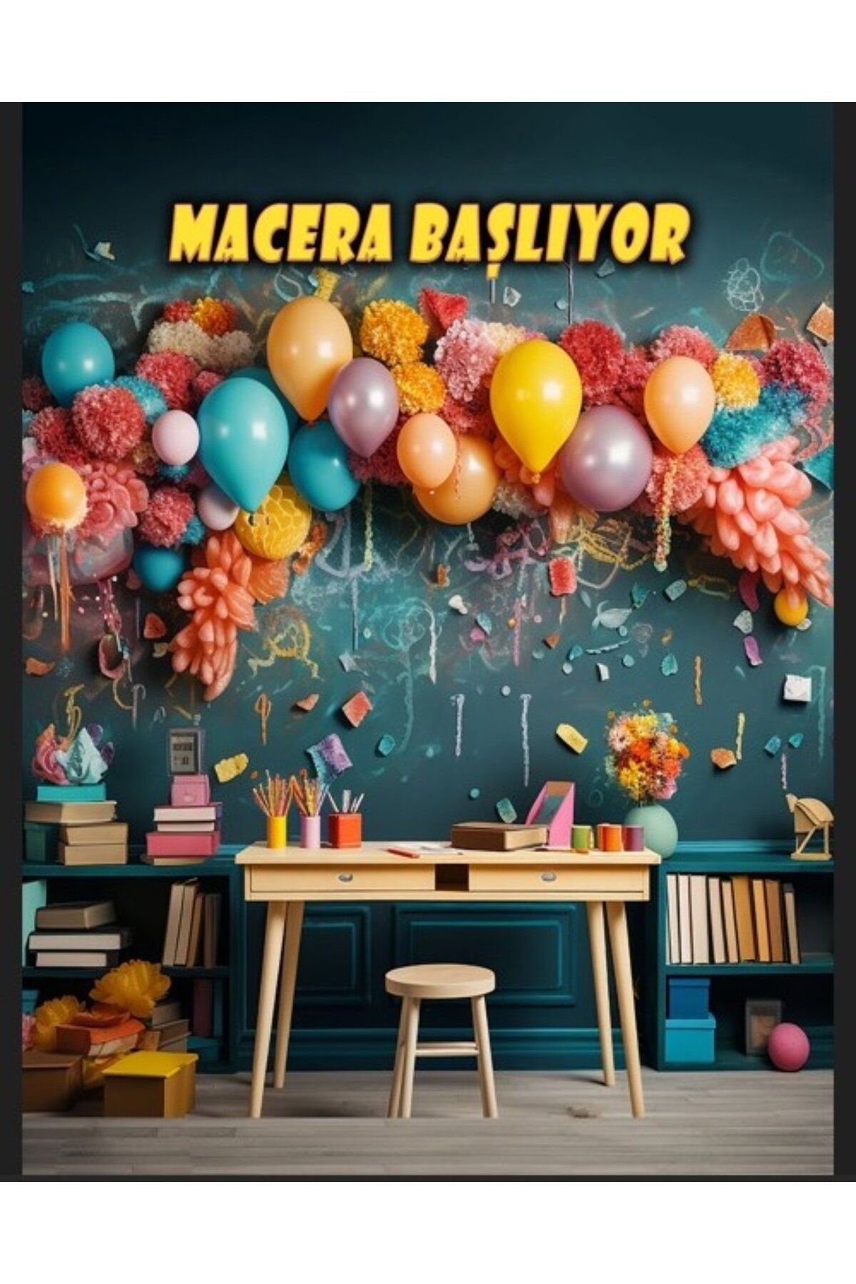 PROMISEBACKDROP2 Macera Başliyor 150x200 Kumaş Pano Okul Etki̇nli̇k