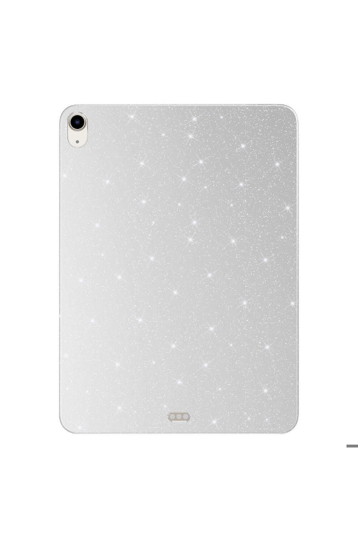 Megafox Teknoloji Apple iPad 10.9 2022 (10.Nesil) Uyumlu Tablet Kılıfı Koton Case Simli Parlak Kapak
