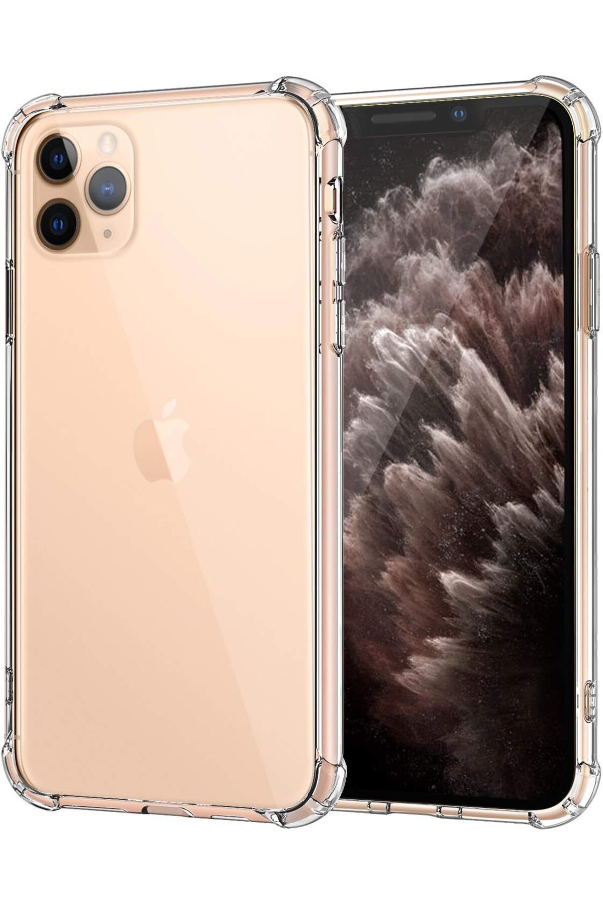 Ehr. iPhone 11 Pro Uyumlu Darbe Önleyici Sararmaya Dayanıklı Airbag Korumalı Ultra Slim TPU Şeffaf Siliko