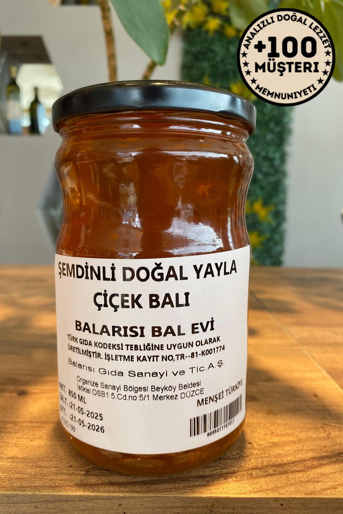 BALARISI Şemdinli Doğal Yayla Çiçek Balı 850 gr – Katkısız, Soğuk Süzme - Yöresel Lezzet