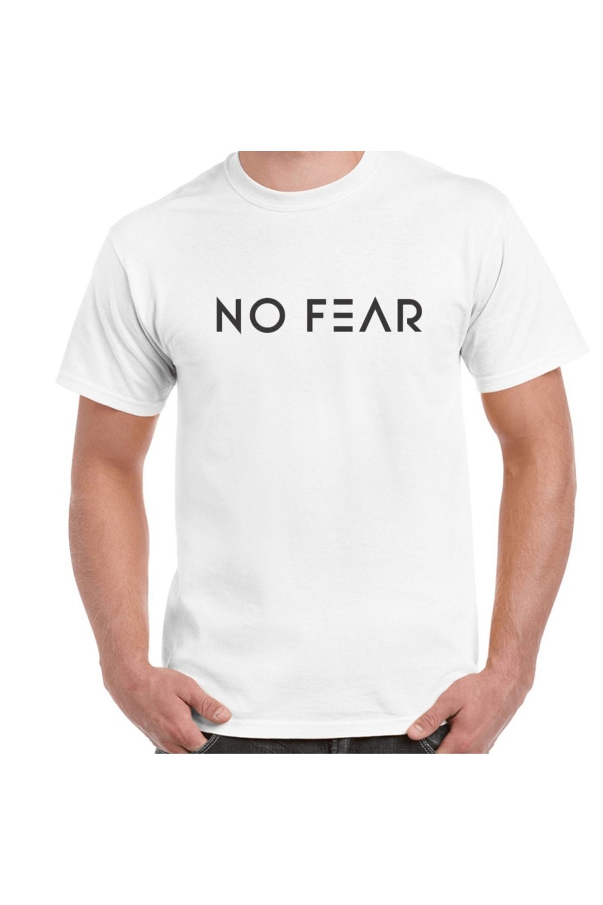 Alfa Giyim Tasarım No fear Baskılı Tişört