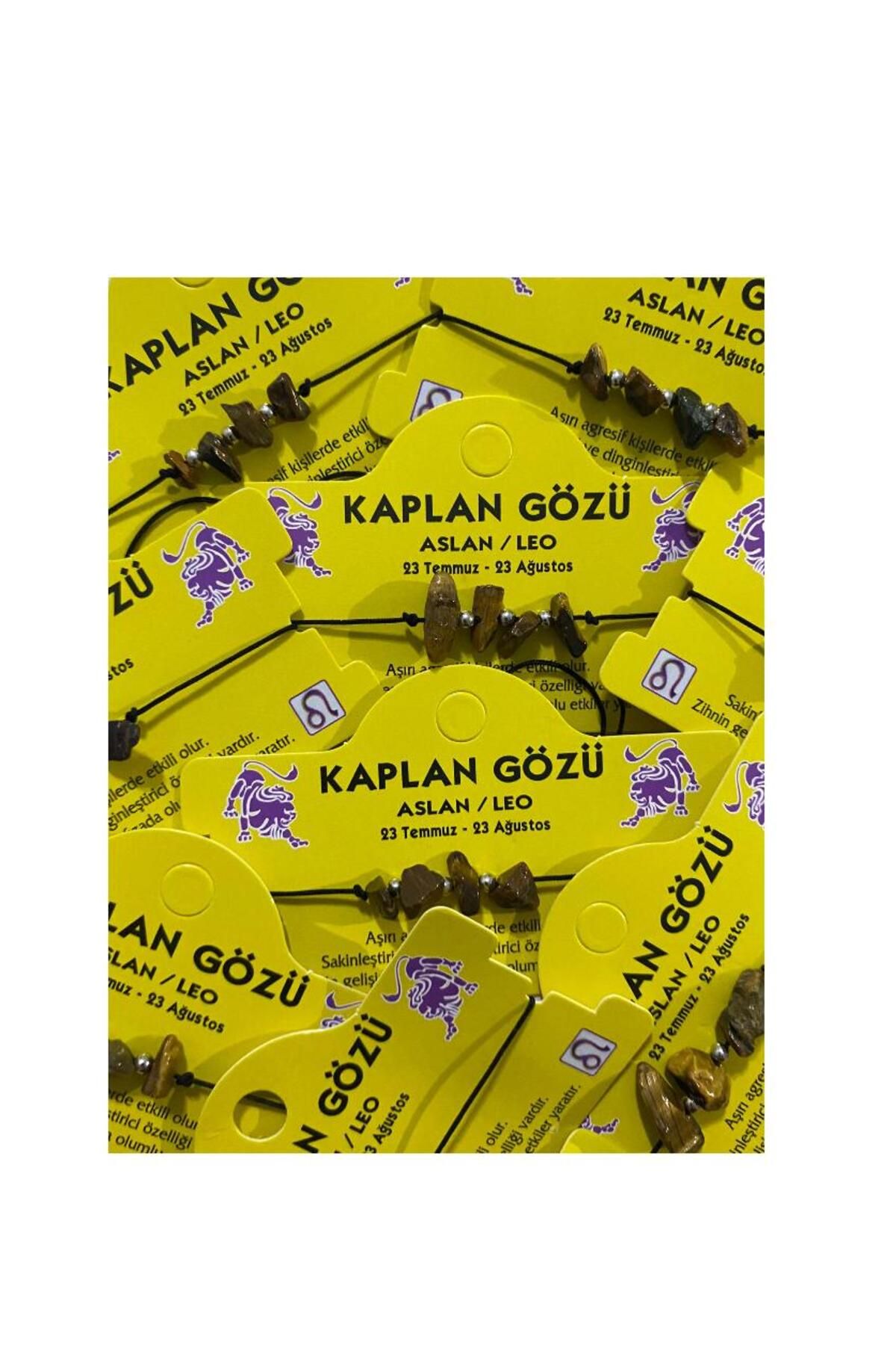MODA kaplan gözü aslan burcu bileklik