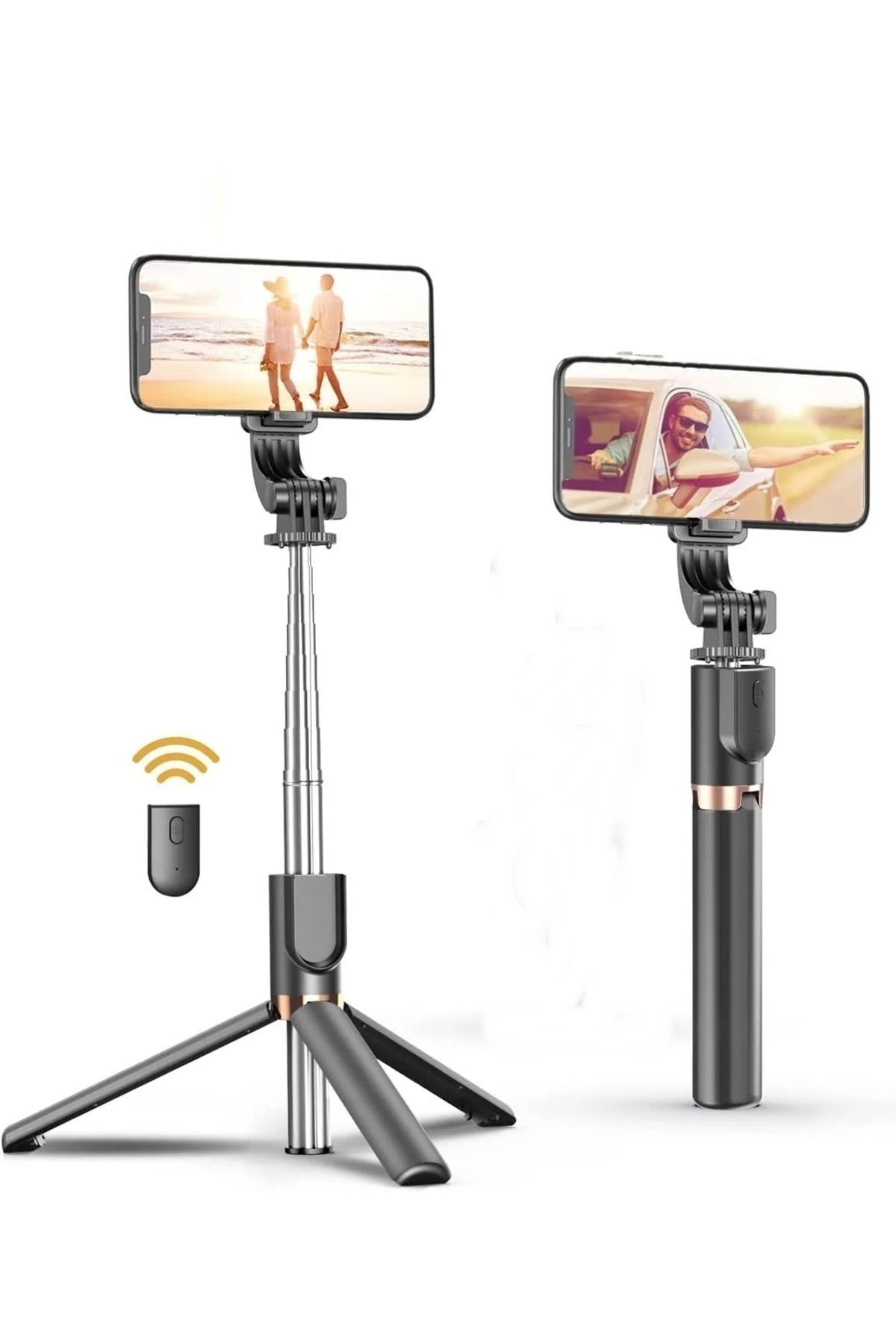 gaman Lıve-K8 Kablosuz Tripodlu Selfie Çubuğu - 1.3 Metre Uzayabilir