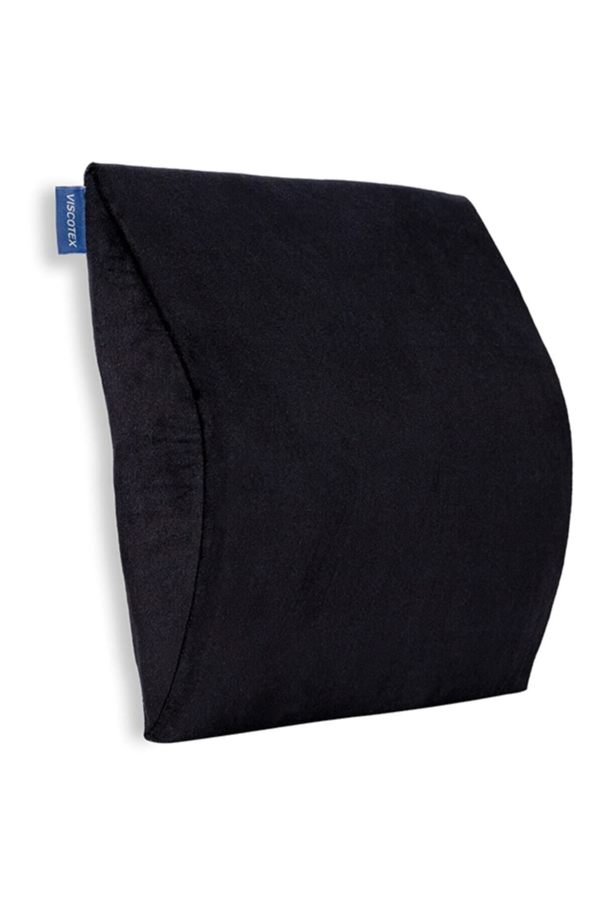 teknotrust Ortopedik Bel Dayama Minderi 35x33x9 cm, Siyah, Konforlu ve Ergonomik Tasarım
