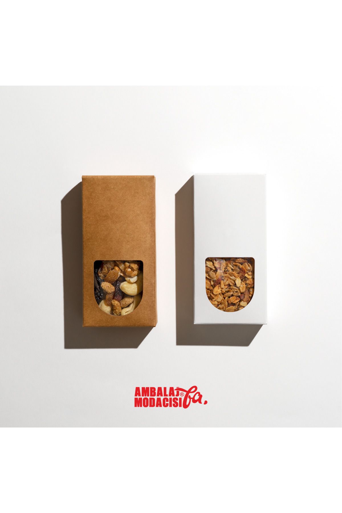 Ambalaj Modacısı SÜTUN BOX MİNYATÜR BOY BEYAZ 25 ADET ( 12X6X2,5 CM )