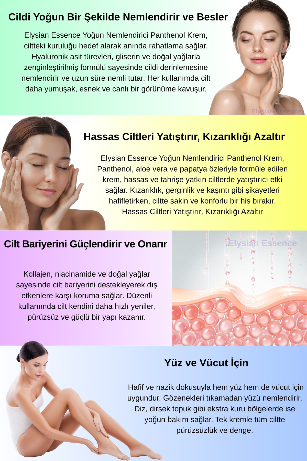 Yoğun Nemlendirici Panthenol Krem 2'li Set | Kuru ve Hassas Ciltlere 24 Saat Bakım, Argan, Shea Yağı — 4426.2 — تصویر 5 از 8
