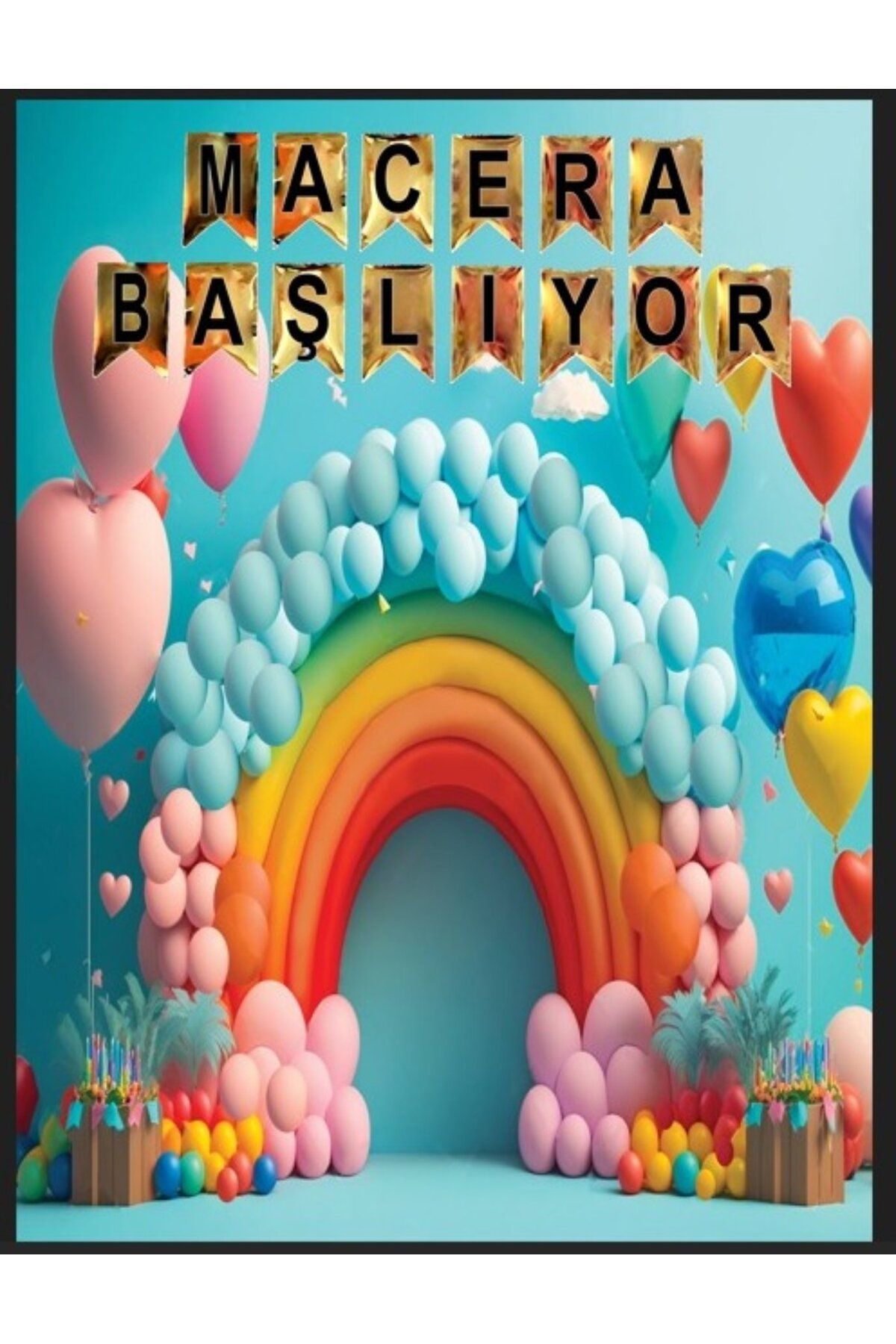 PROMISEBACKDROP2 MACERA BAŞLIYOR 150x200 KUMAŞ PANO OKUL ETKİNLİK