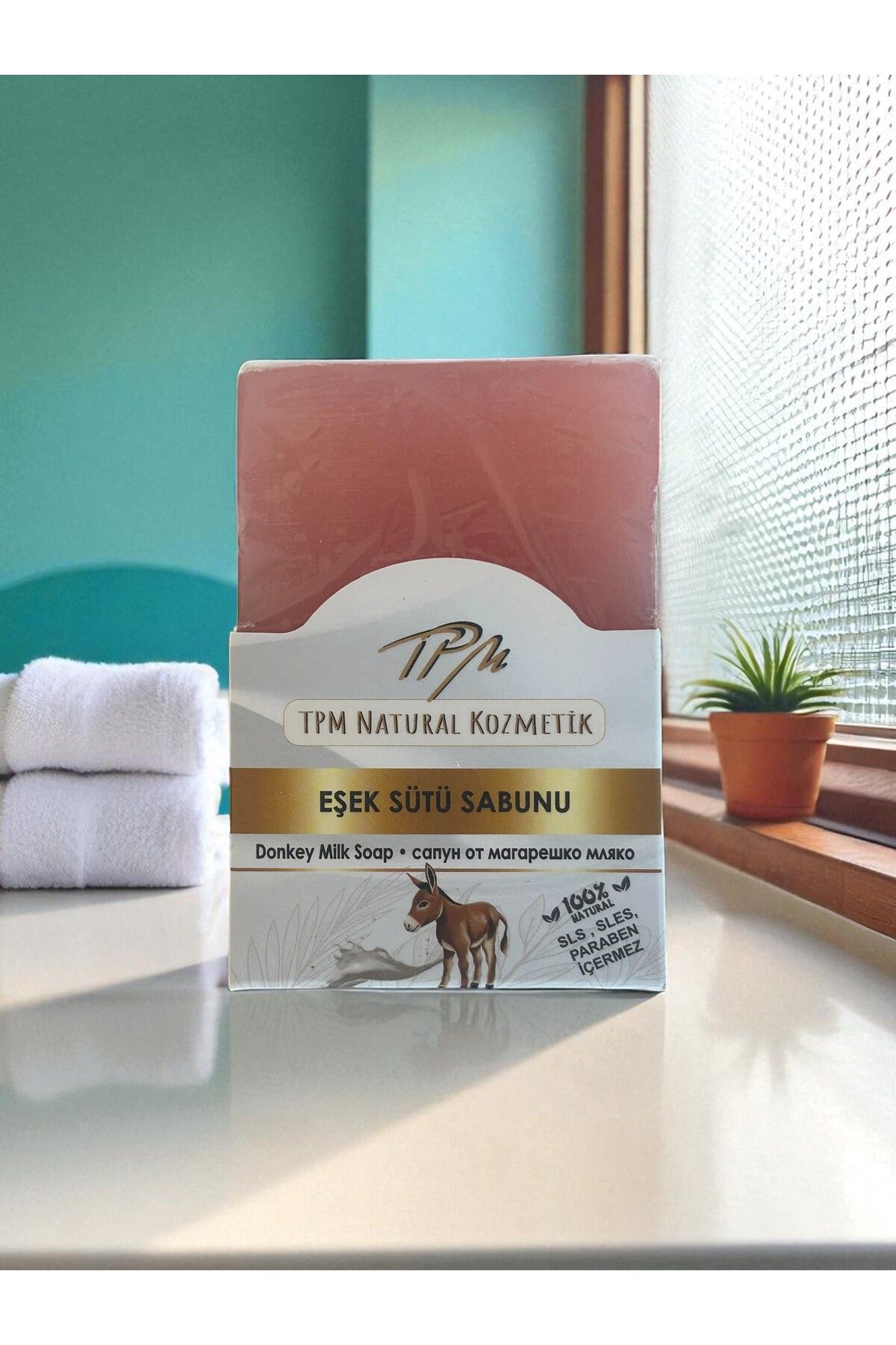 Tpm KUTULU EŞEK SÜTÜ SABUNU EL YAPIMI 150 GR