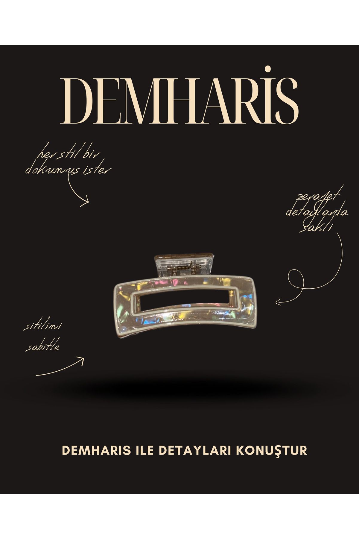 DEMHARİS premium şık mevsimlik toka