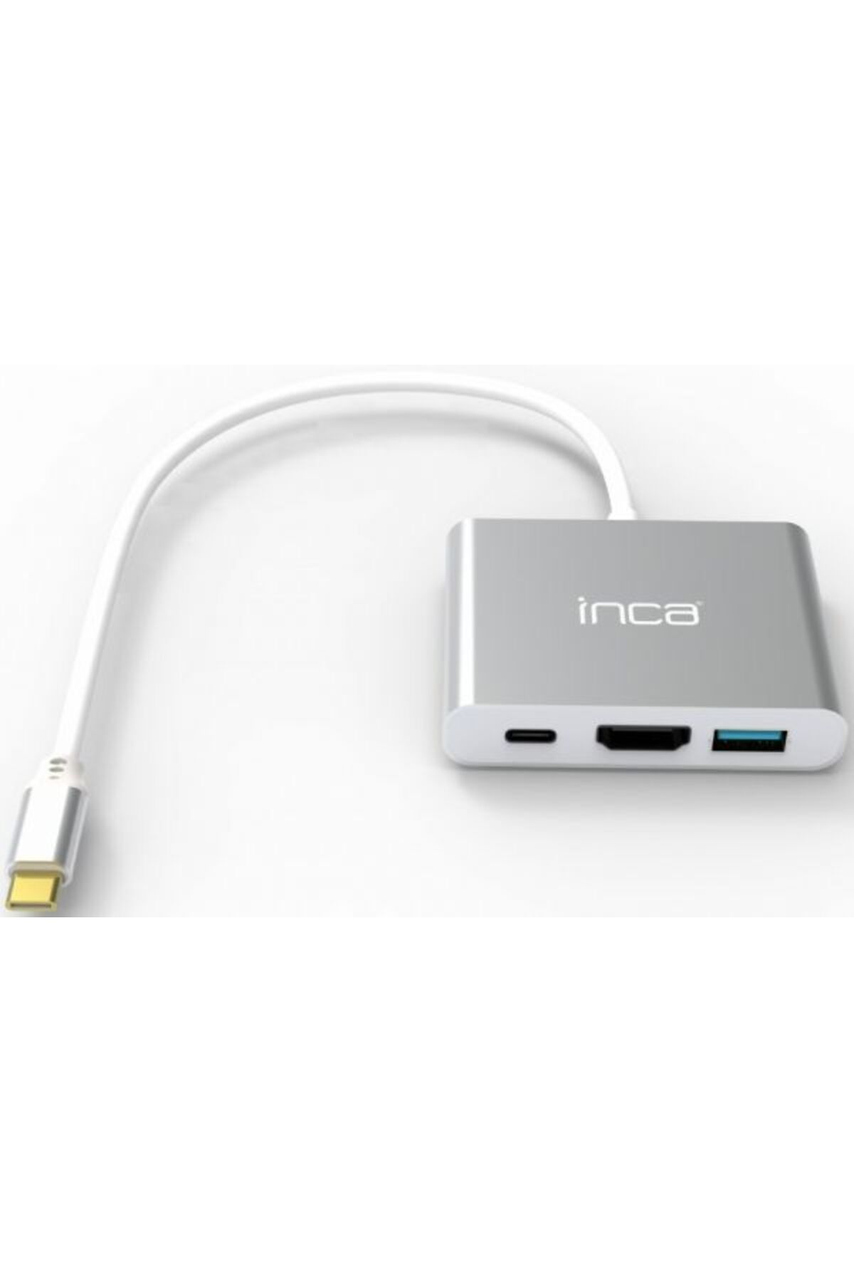 Inca ITPC-04T Tip-C=>Hdmi+USB3.0+Pd(100W) Çevirici (Giriş:Usb Type-C => Çıkış:Hdmi+Usb3.0+Pd)