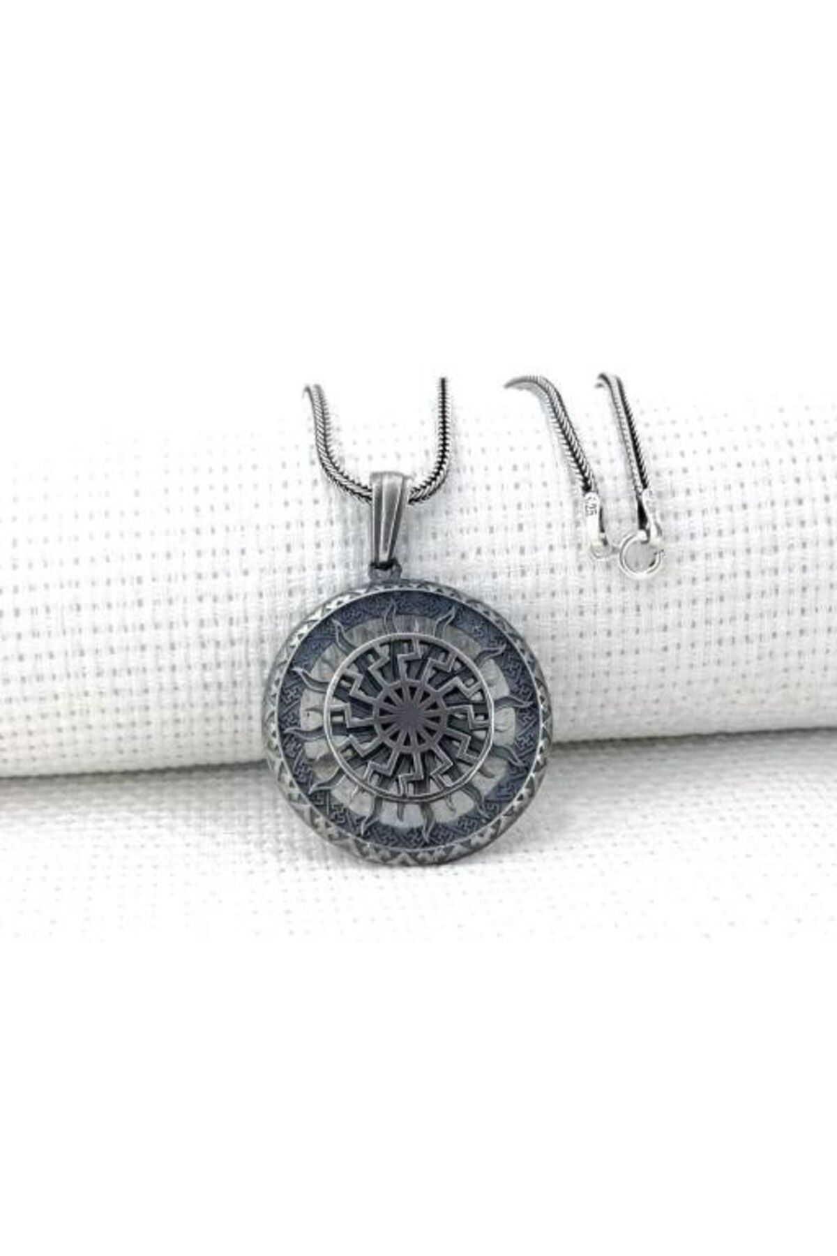 shop Svarog Slav Güneş Tanrısı 925 Ayar Gümüş Erkek Kolye