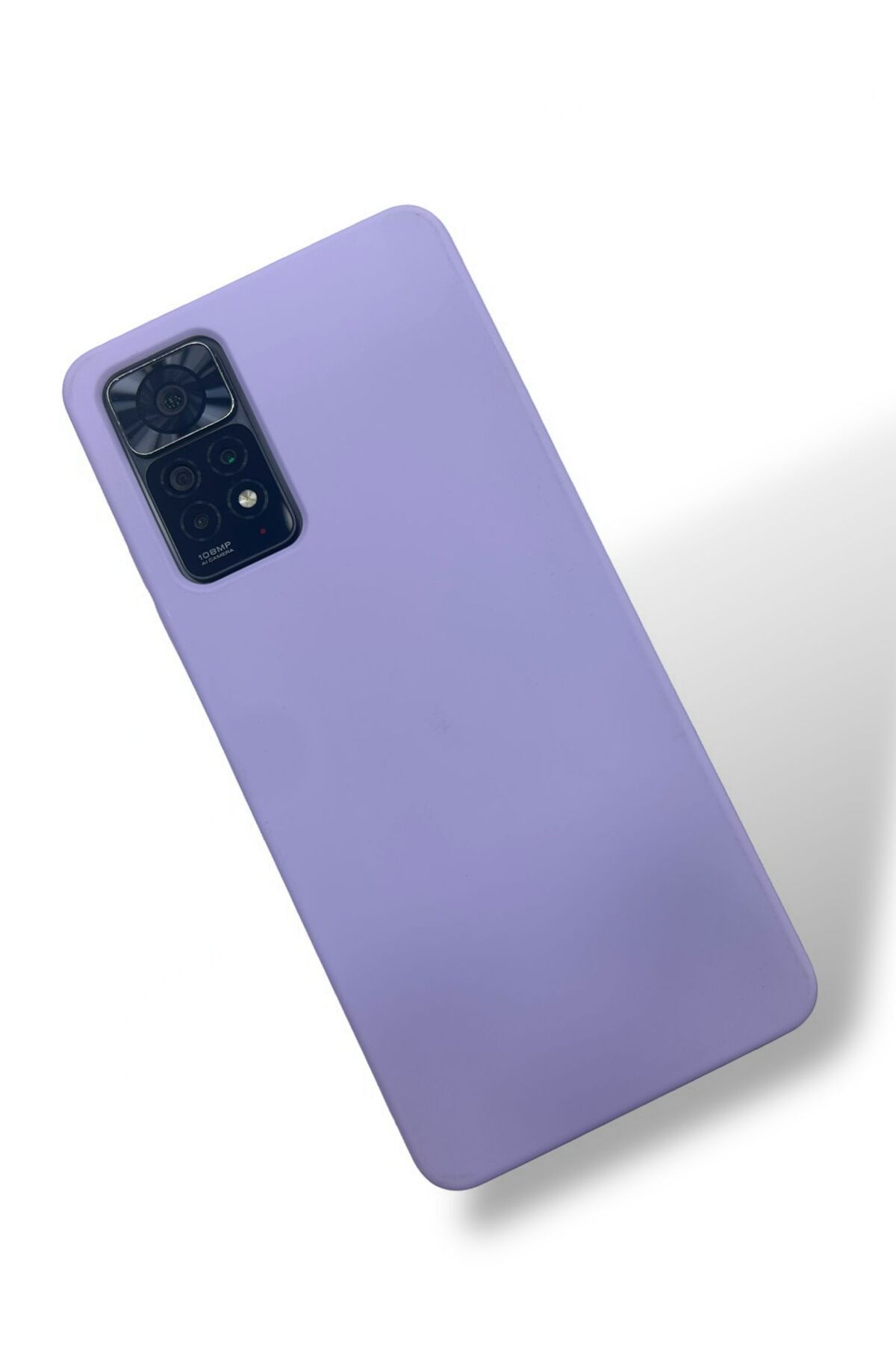 Merwish Xiaomi Redmi Note11 Pro Uyumlu Içi Kadife Soft Lansman Silikon Kılıf Kapak Lila
