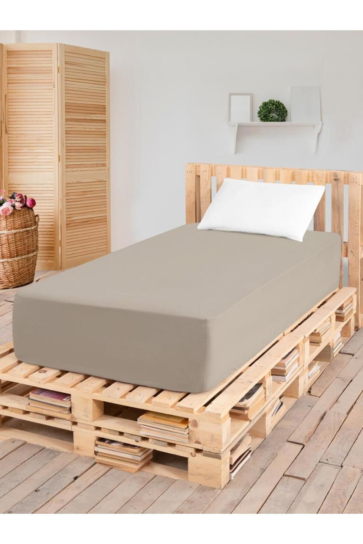 Karna Home Düz Lastikli Tek Kişilik Percale Çarşaf