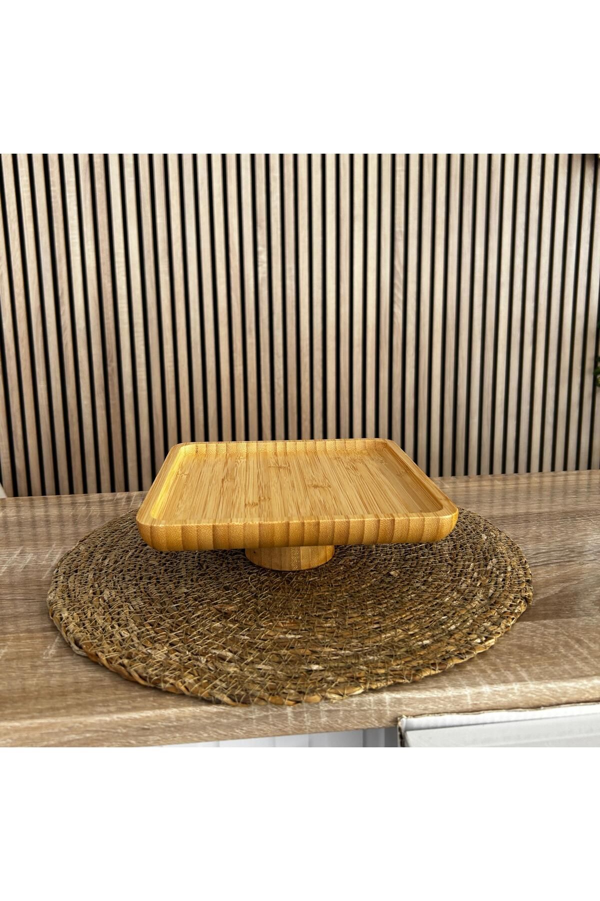 İpek Home Bambu Ayaklı Sunumluk