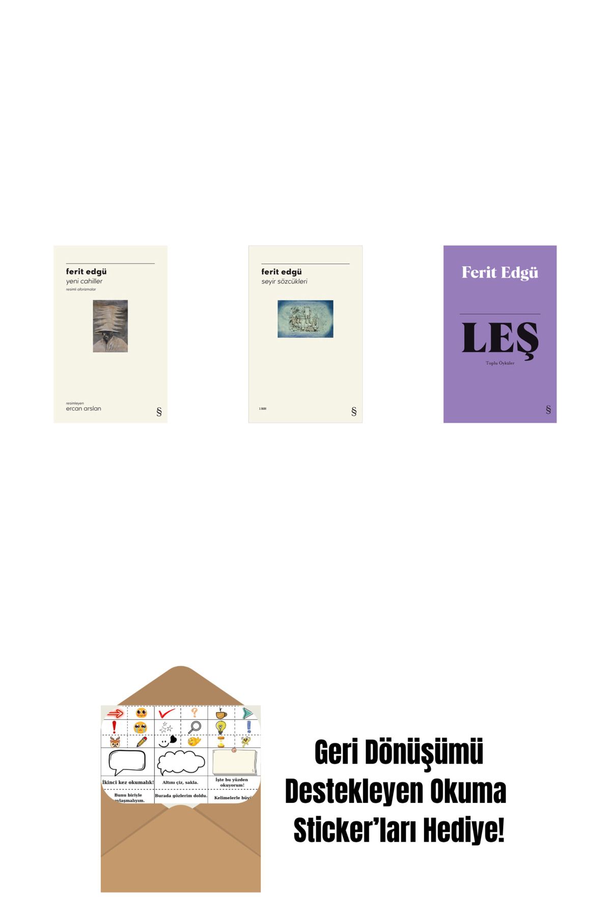 Alfa Yayınları Yeni Cahiller + Seyir Sözcükleri + Leş (Bez Ciltli) + Okuma Sticker'ları