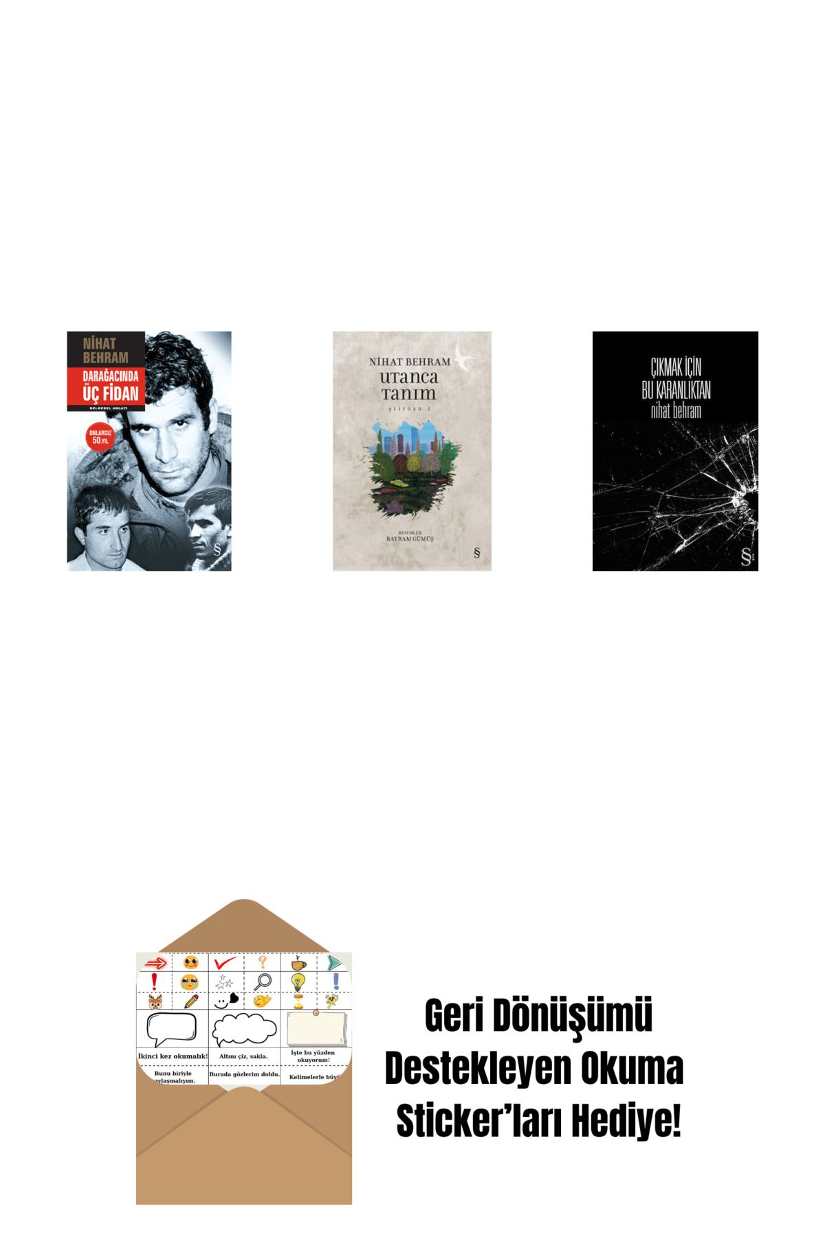 Alfa Yayınları Darağacında Üç Fidan (Ciltli) + Utanca Tanım + Çıkmak İçin Bu Karanlıktan + Okuma Sticker'ları