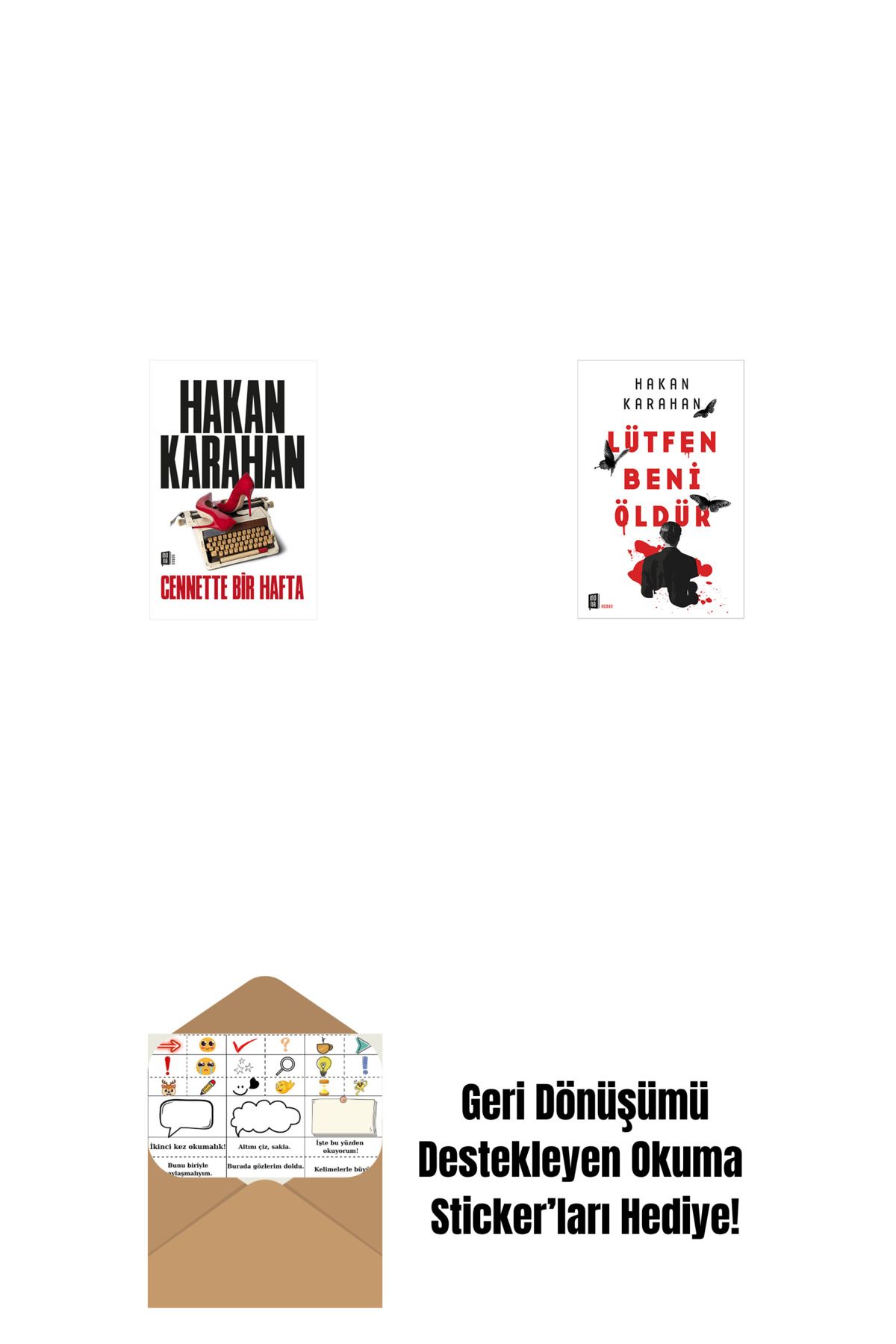 Alfa Yayınları Cennette Bir Hafta + Lütfen Beni Öldür + Okuma Sticker'ları